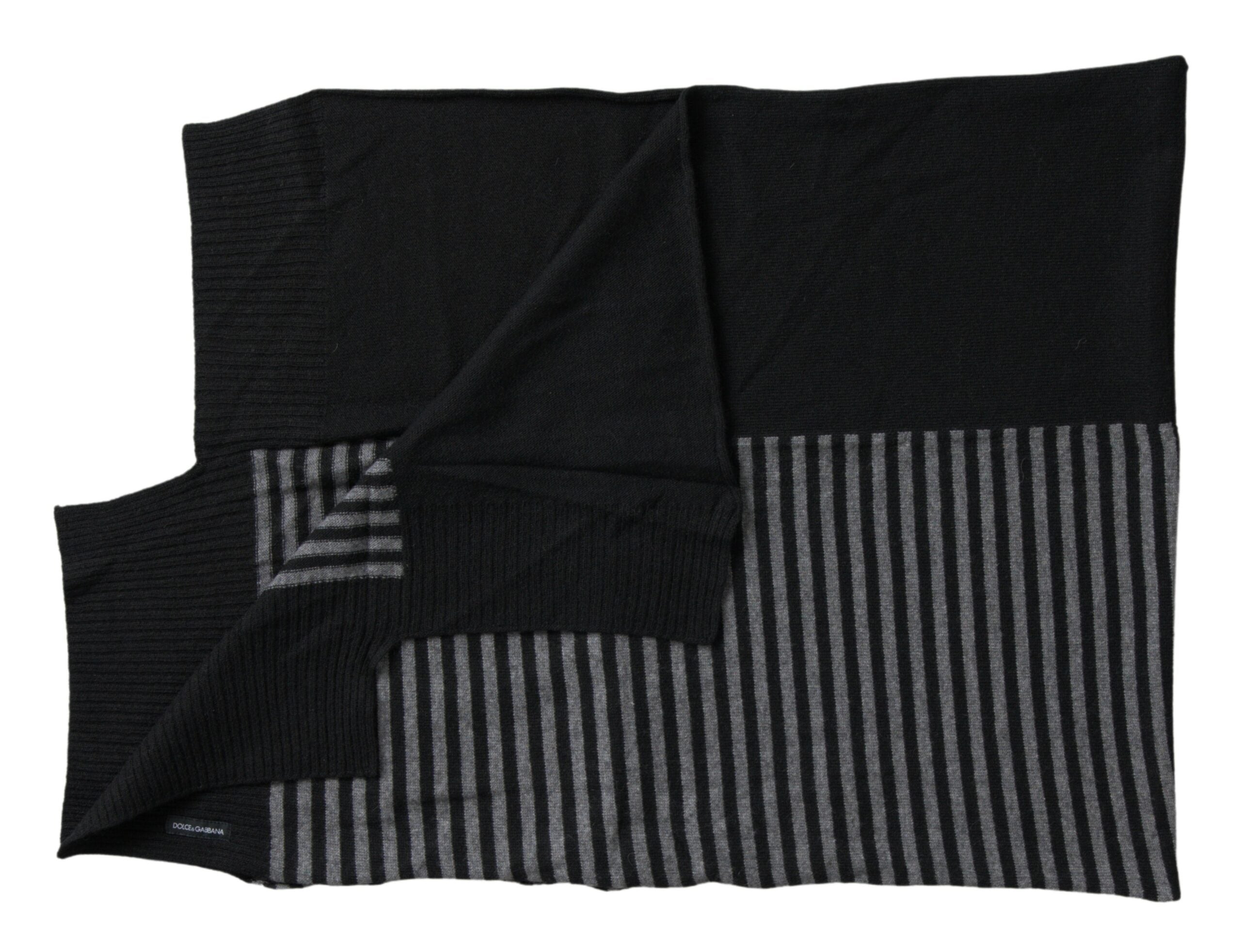 Dolce & Gabbana Elegant Striped Wool Blend Men's Scarf - ACCEXO