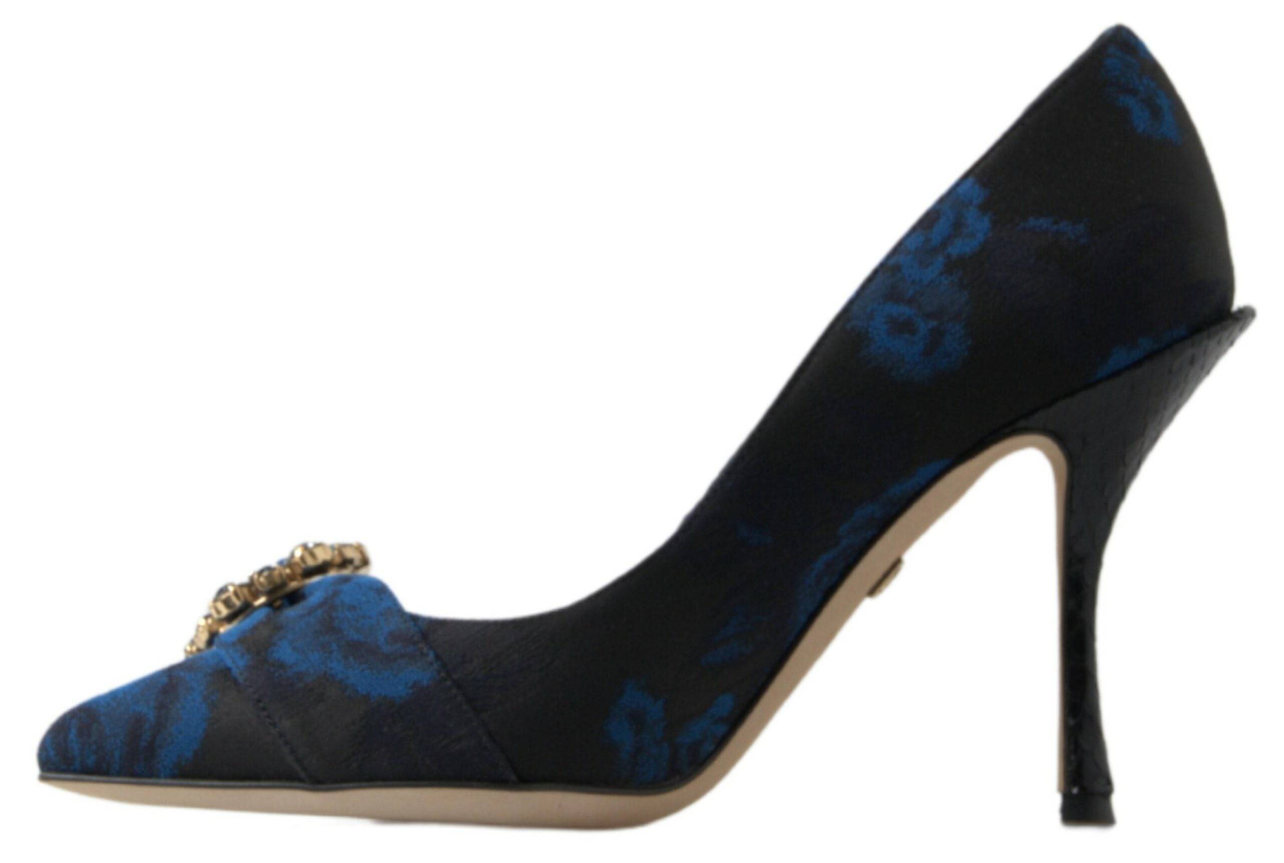 Dolce & Gabbana Elegant Blue Crystal Embellished Pumps - ACCEXO