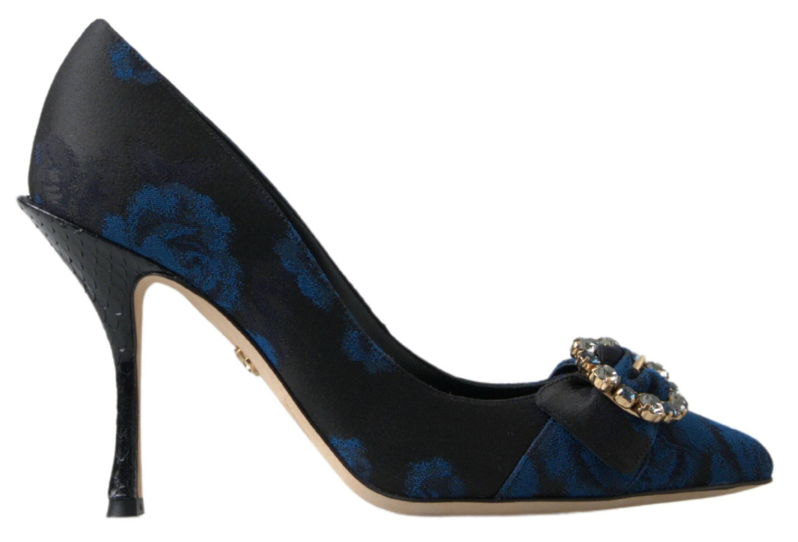 Dolce & Gabbana Elegant Blue Crystal Embellished Pumps - ACCEXO