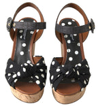 Dolce & Gabbana Chic Polka-Dotted Ankle Strap Wedges - ACCEXO