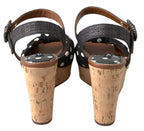 Dolce & Gabbana Chic Polka-Dotted Ankle Strap Wedges - ACCEXO