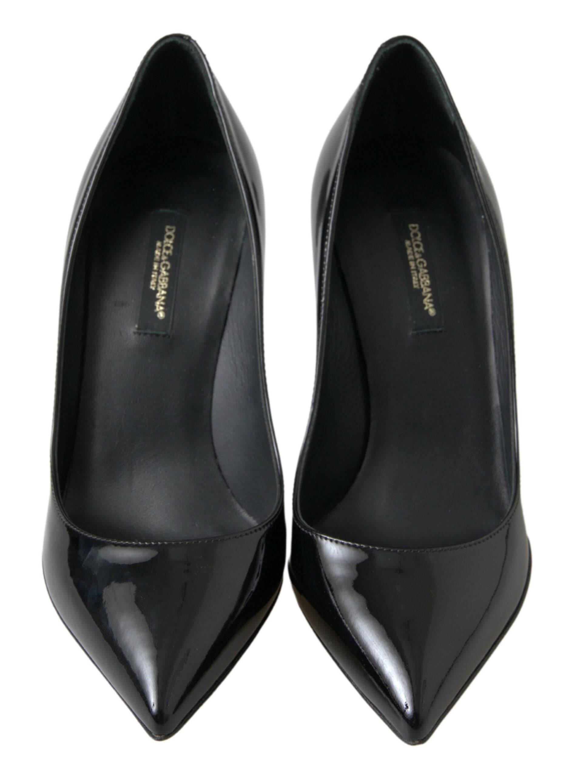 Dolce & Gabbana Elegant Patent Leather Heels Pumps - ACCEXO