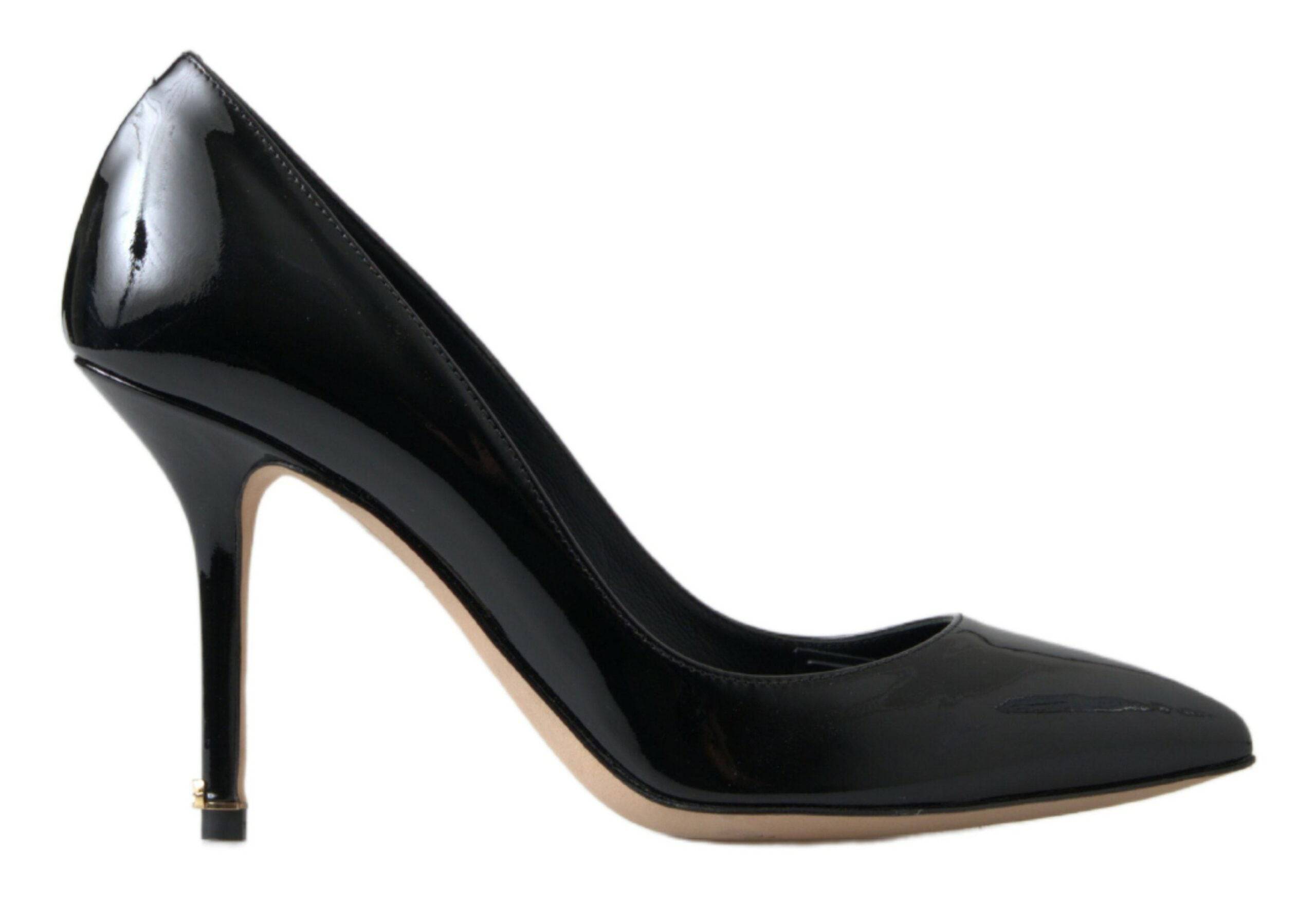 Dolce & Gabbana Elegant Patent Leather Heels Pumps - ACCEXO