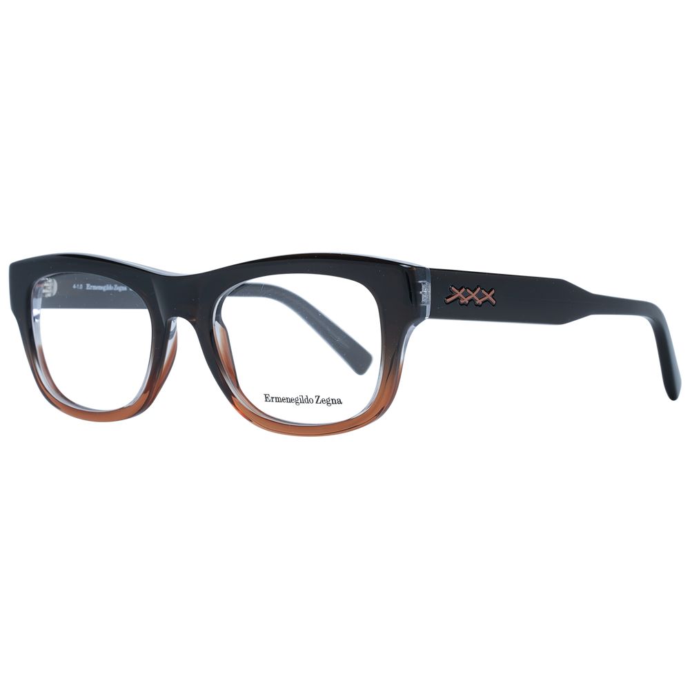 Ermenegildo Zegna Brown Men Optical Frames - ACCEXO