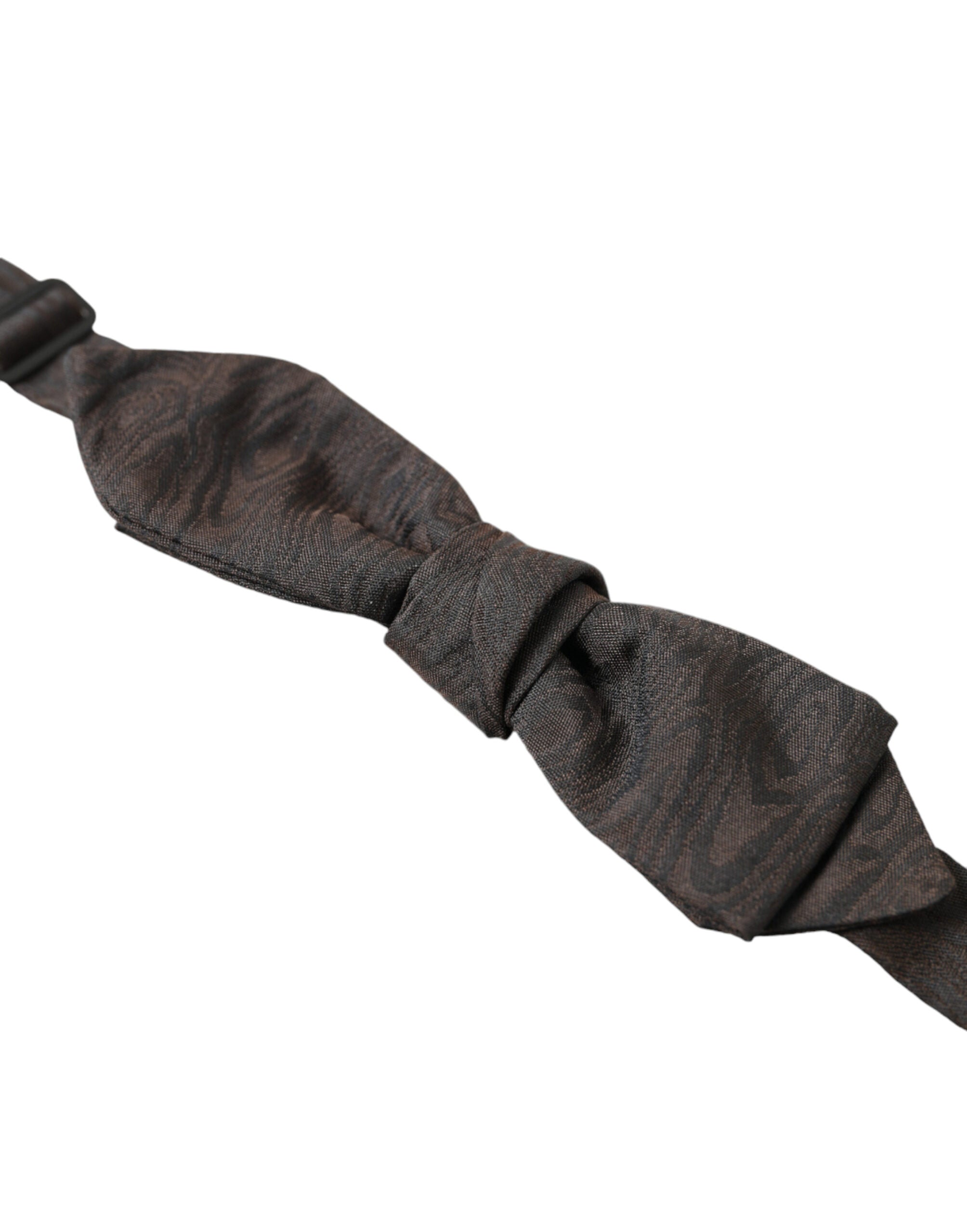 Dolce & Gabbana Elegant Brown Silk Blend Bow Tie - ACCEXO