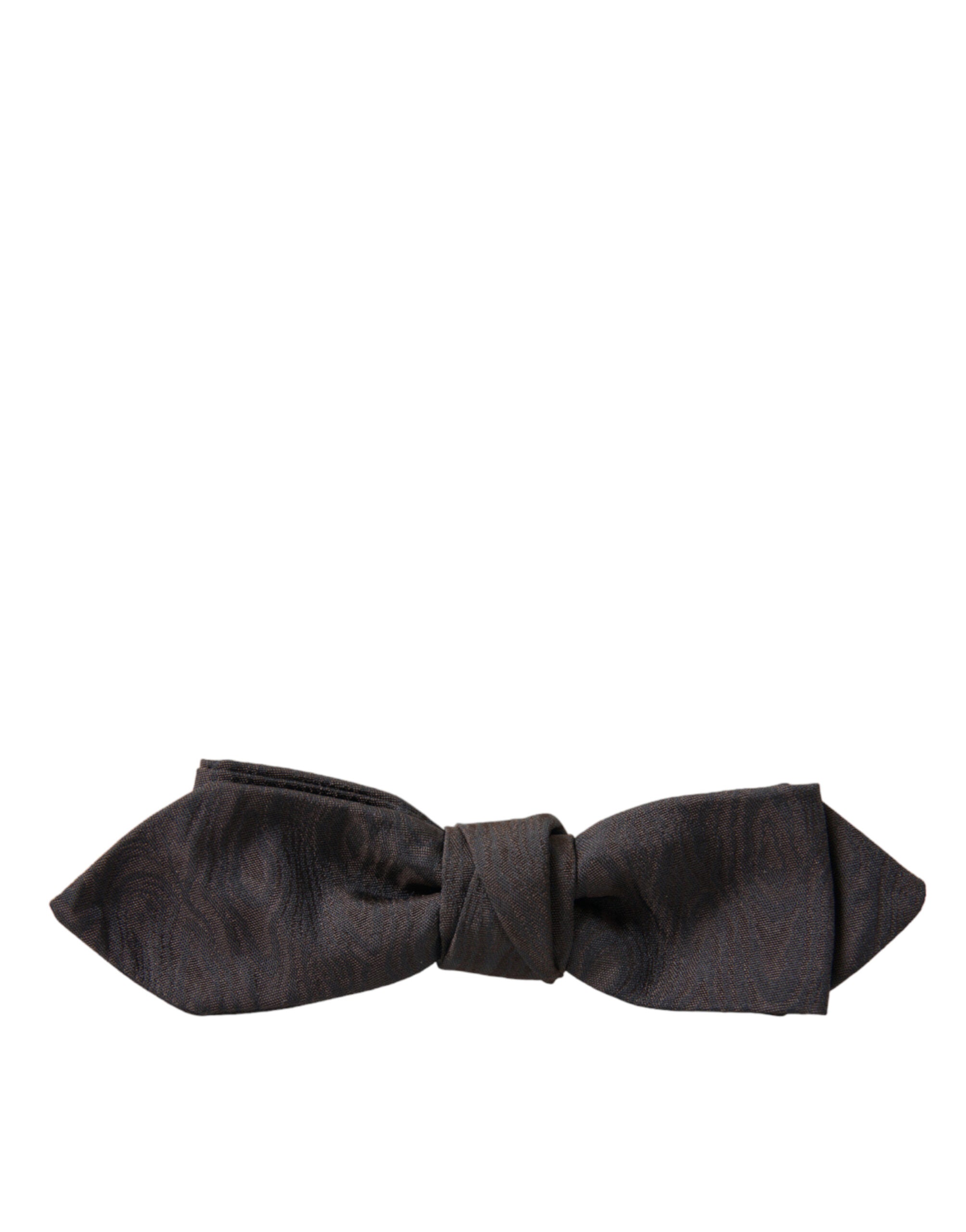 Dolce & Gabbana Elegant Brown Silk Blend Bow Tie - ACCEXO