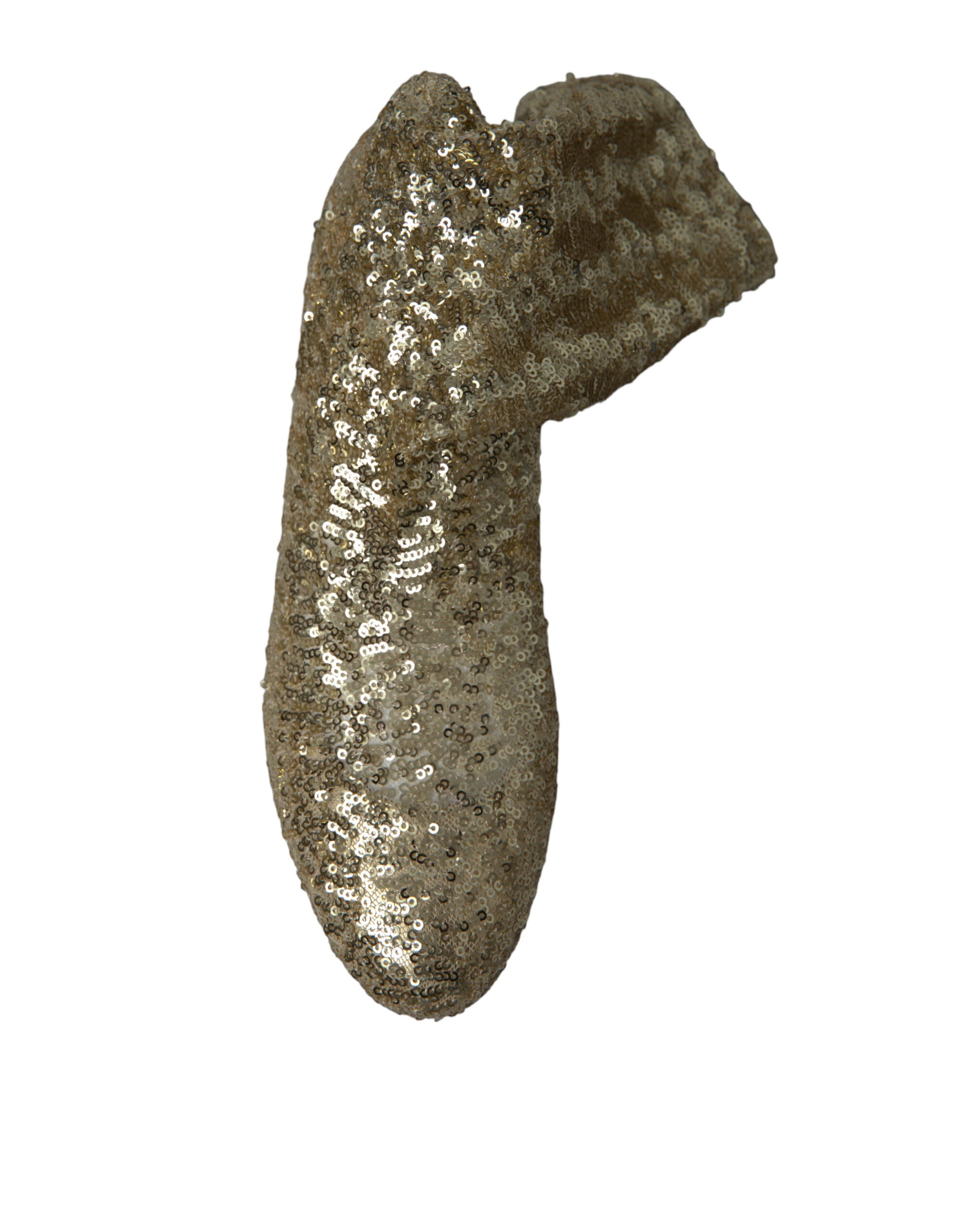 Dolce & Gabbana Elegant Mid Calf Gold Boots Exclusive Design - ACCEXO