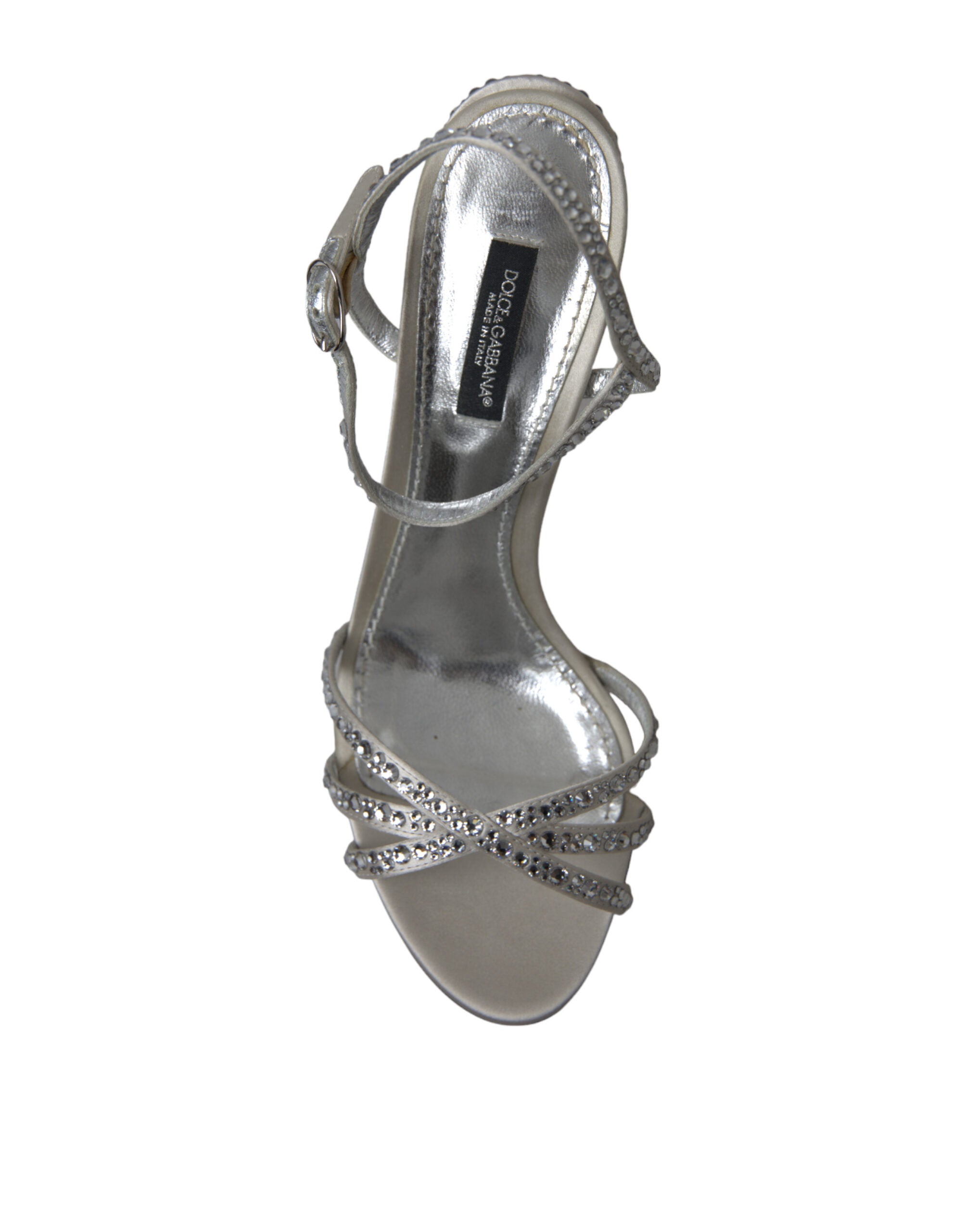 Dolce & Gabbana Elegant Crystal Embellished Heels Sandals - ACCEXO