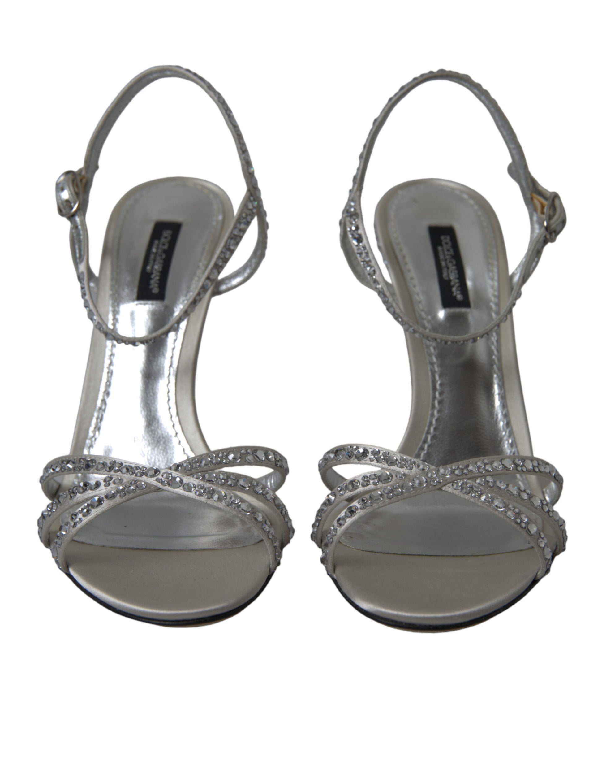 Dolce & Gabbana Elegant Crystal Embellished Heels Sandals - ACCEXO