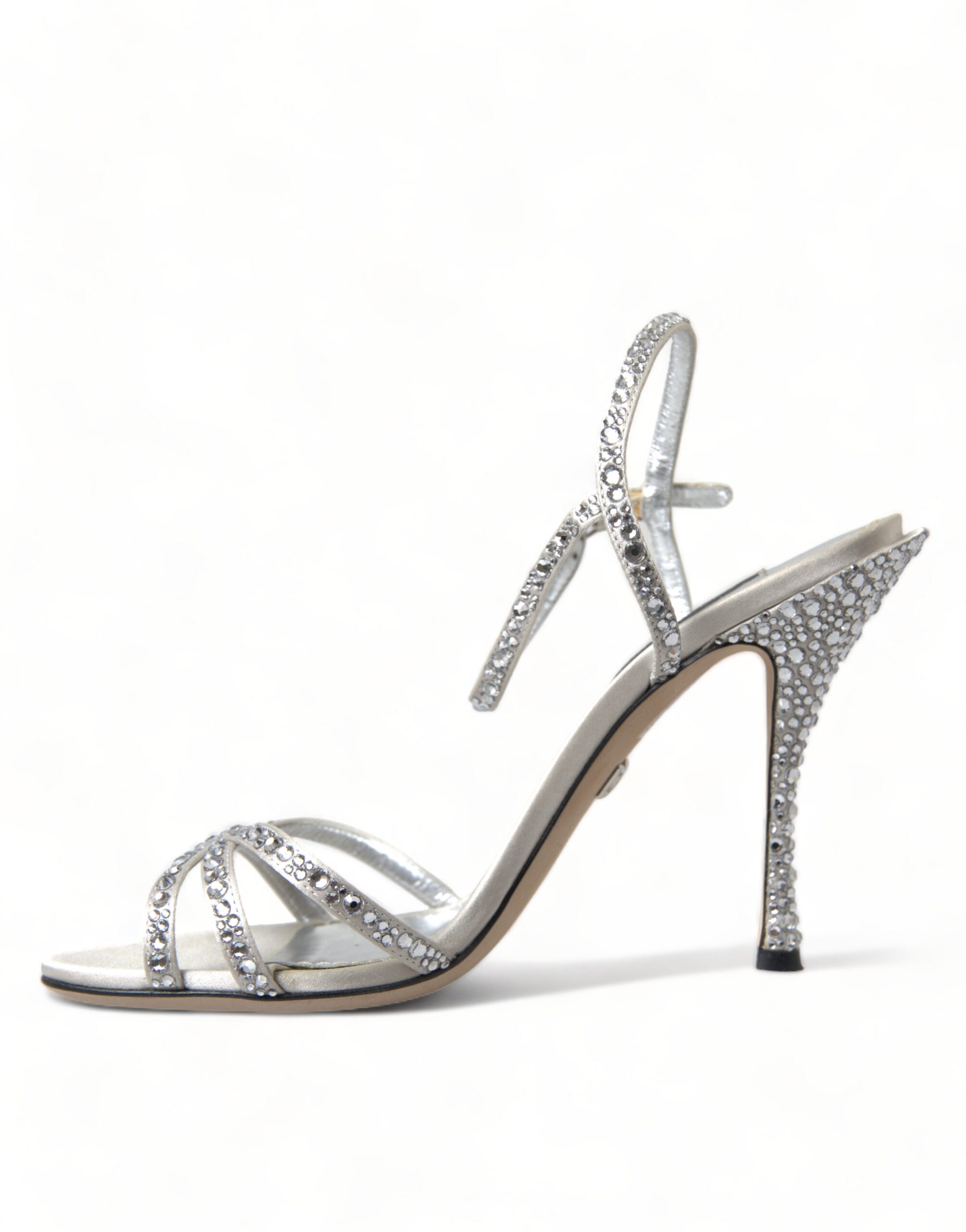 Dolce & Gabbana Elegant Crystal Embellished Heels Sandals - ACCEXO