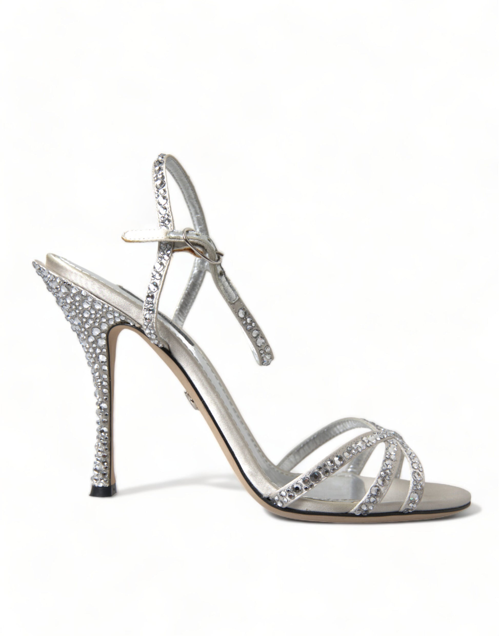 Dolce & Gabbana Elegant Crystal Embellished Heels Sandals - ACCEXO