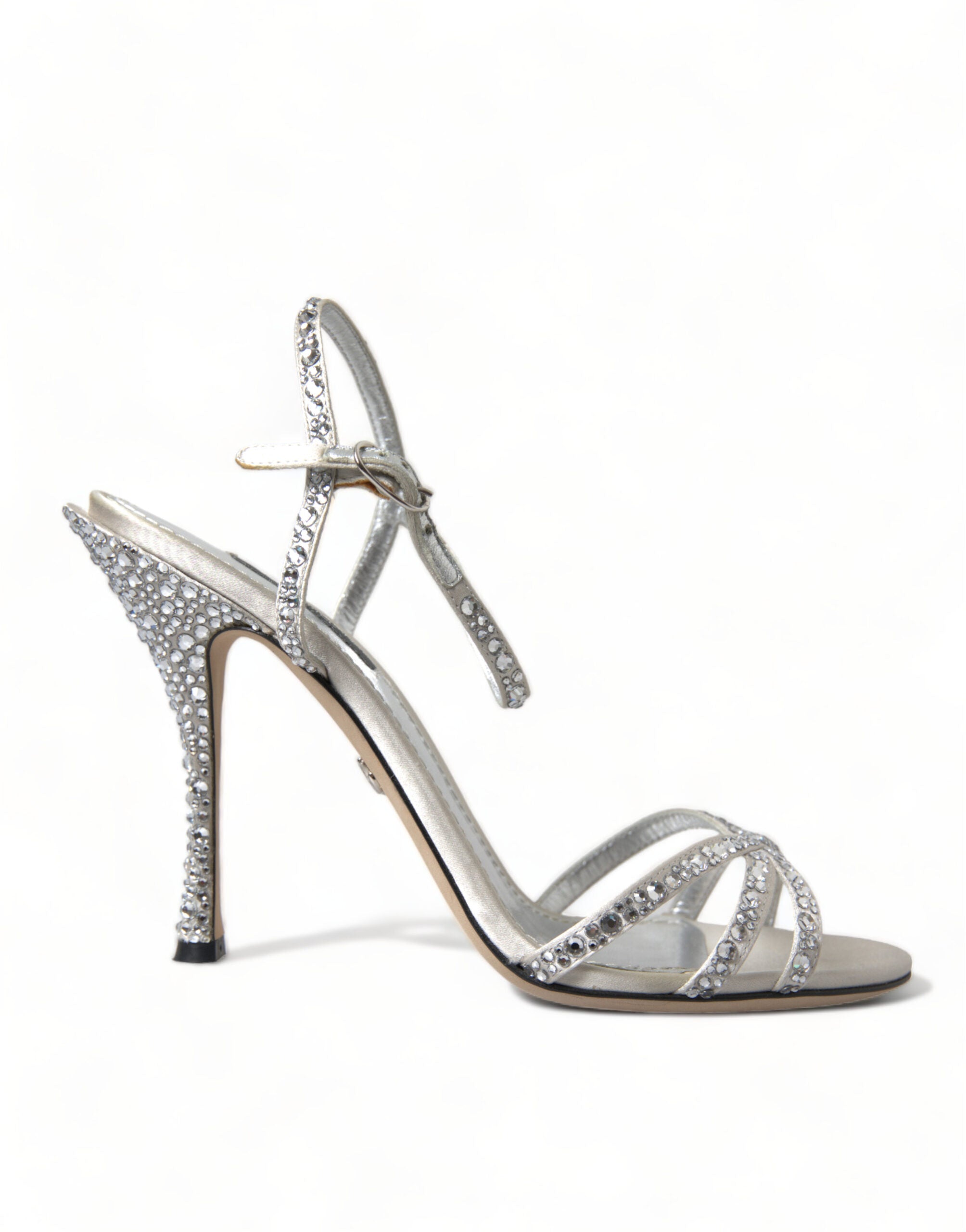 Dolce & Gabbana Elegant Crystal Embellished Heels Sandals - ACCEXO