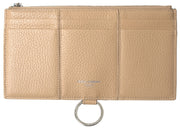 Dolce & Gabbana Beige Leather Shoulder Cardholder Shoulder Strap Wallet for Women