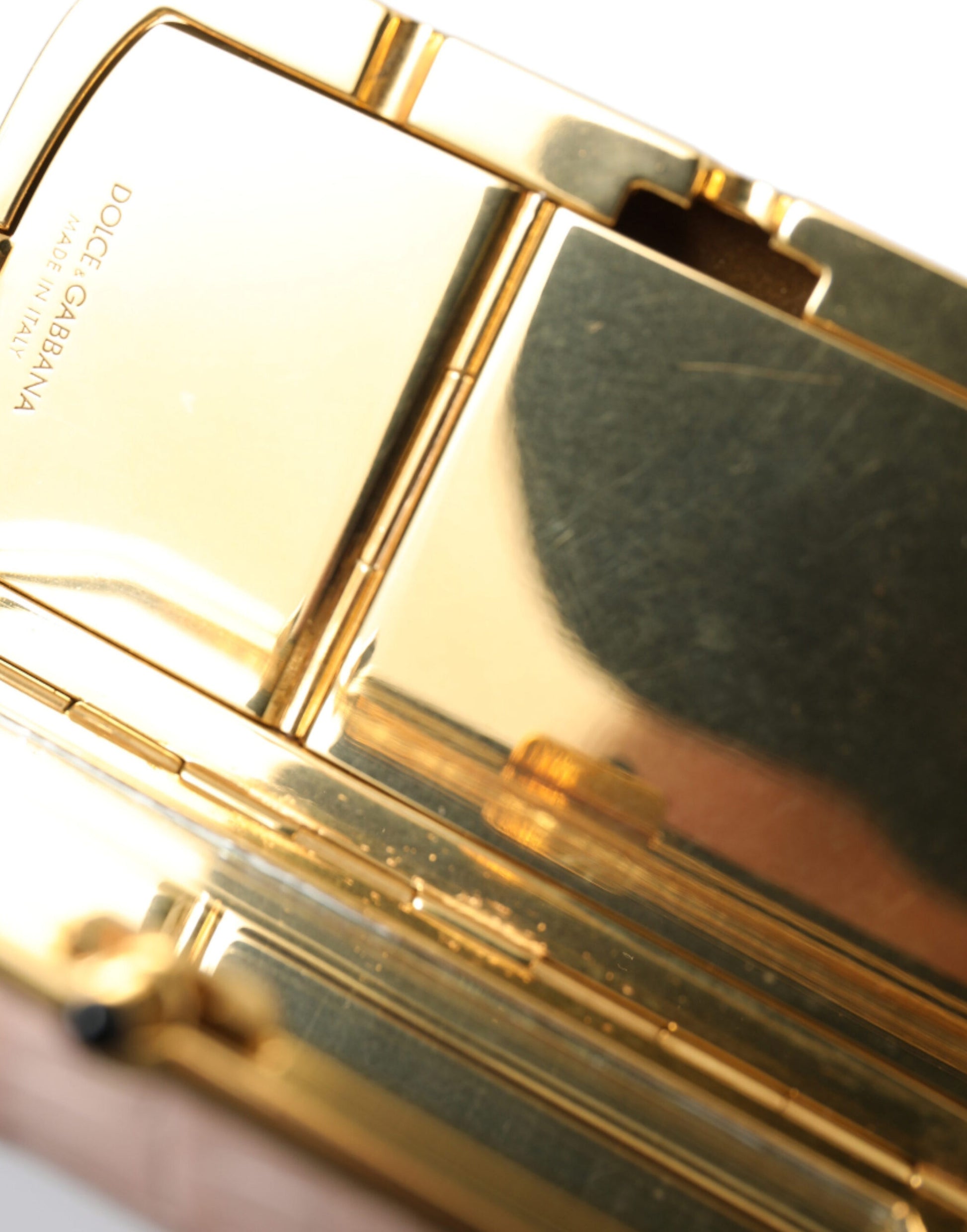 Dolce & Gabbana Exotic Pink Leather Mini Mirror Bag with Tassel - ACCEXO