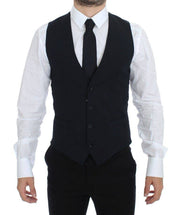 Dolce & Gabbana Elegant Blue Wool Dress Vest - ACCEXO