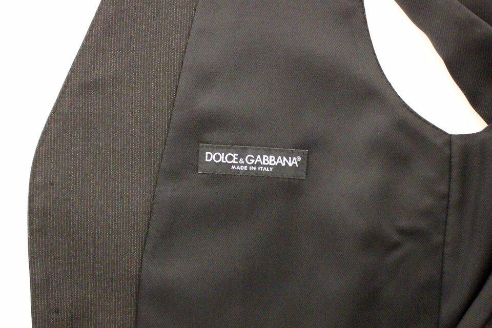 Dolce & Gabbana Classic Gray Wool Blend Dress Vest - ACCEXO