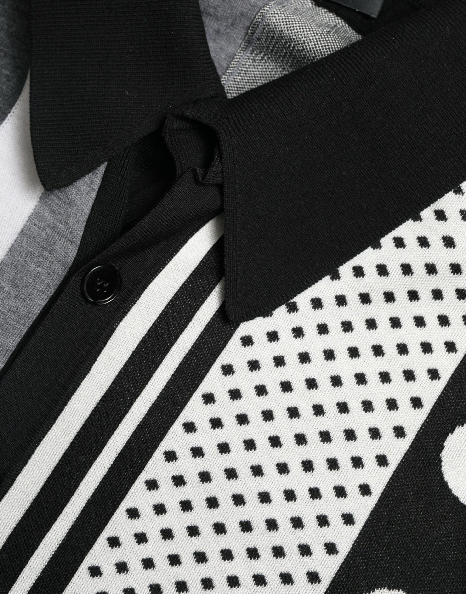 Dolce & Gabbana Elegant Striped Silk Blend Cardigan - ACCEXO