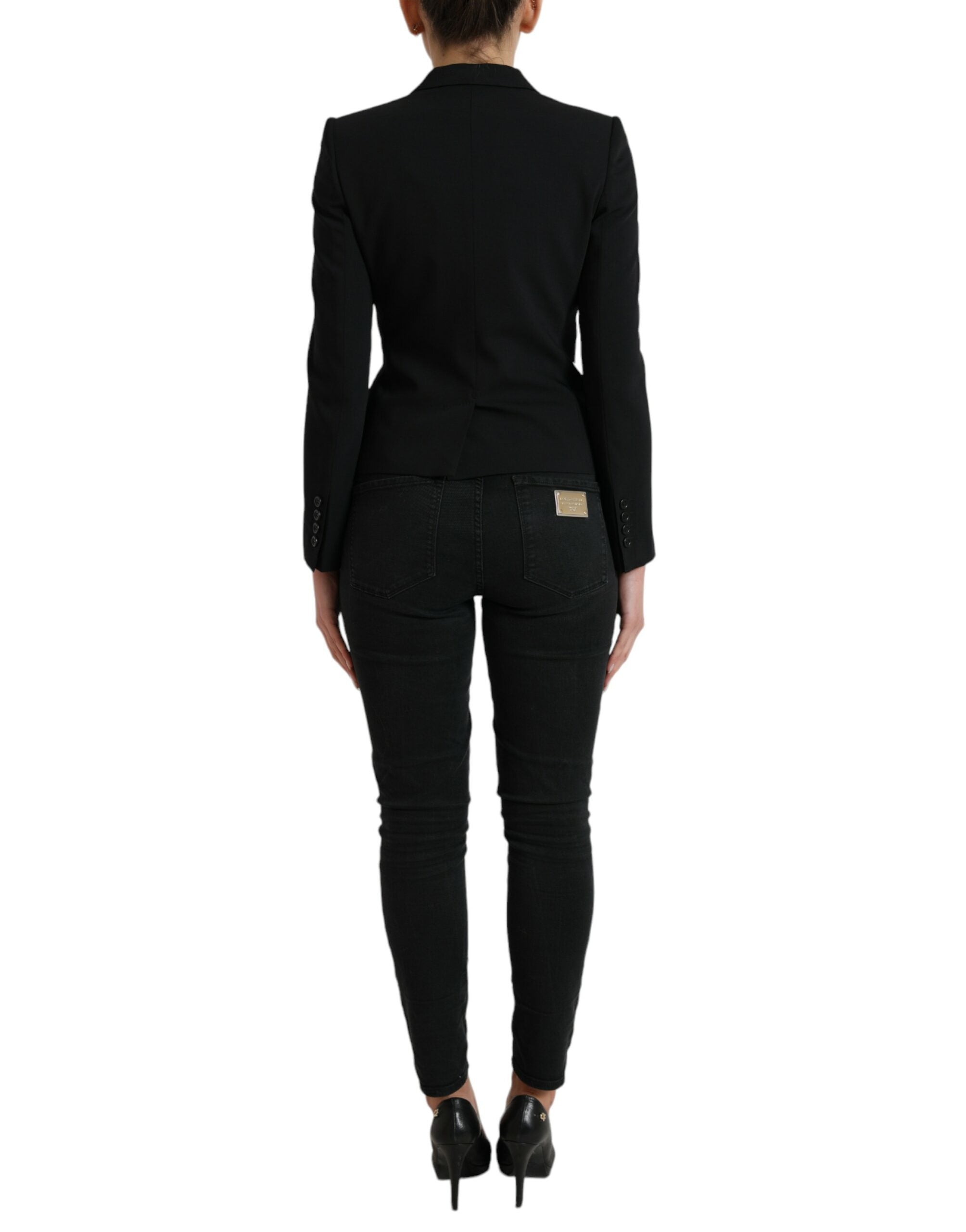 Dolce & Gabbana Chic Wool Blend Peak Lapel Blazer - ACCEXO