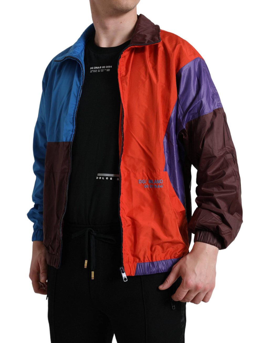 Dolce & Gabbana Multicolor Techno Fabric Windbreaker Jacket - ACCEXO