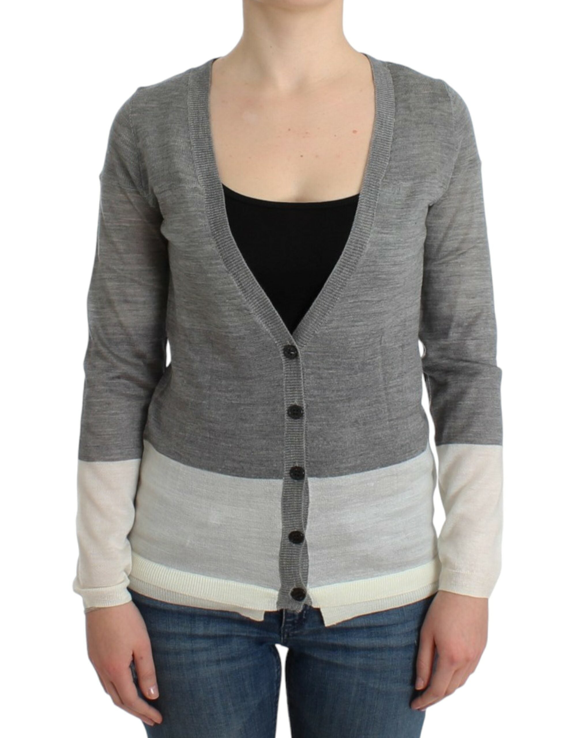 Costume National Chic Gray Lightweight Cardigan - ACCEXO