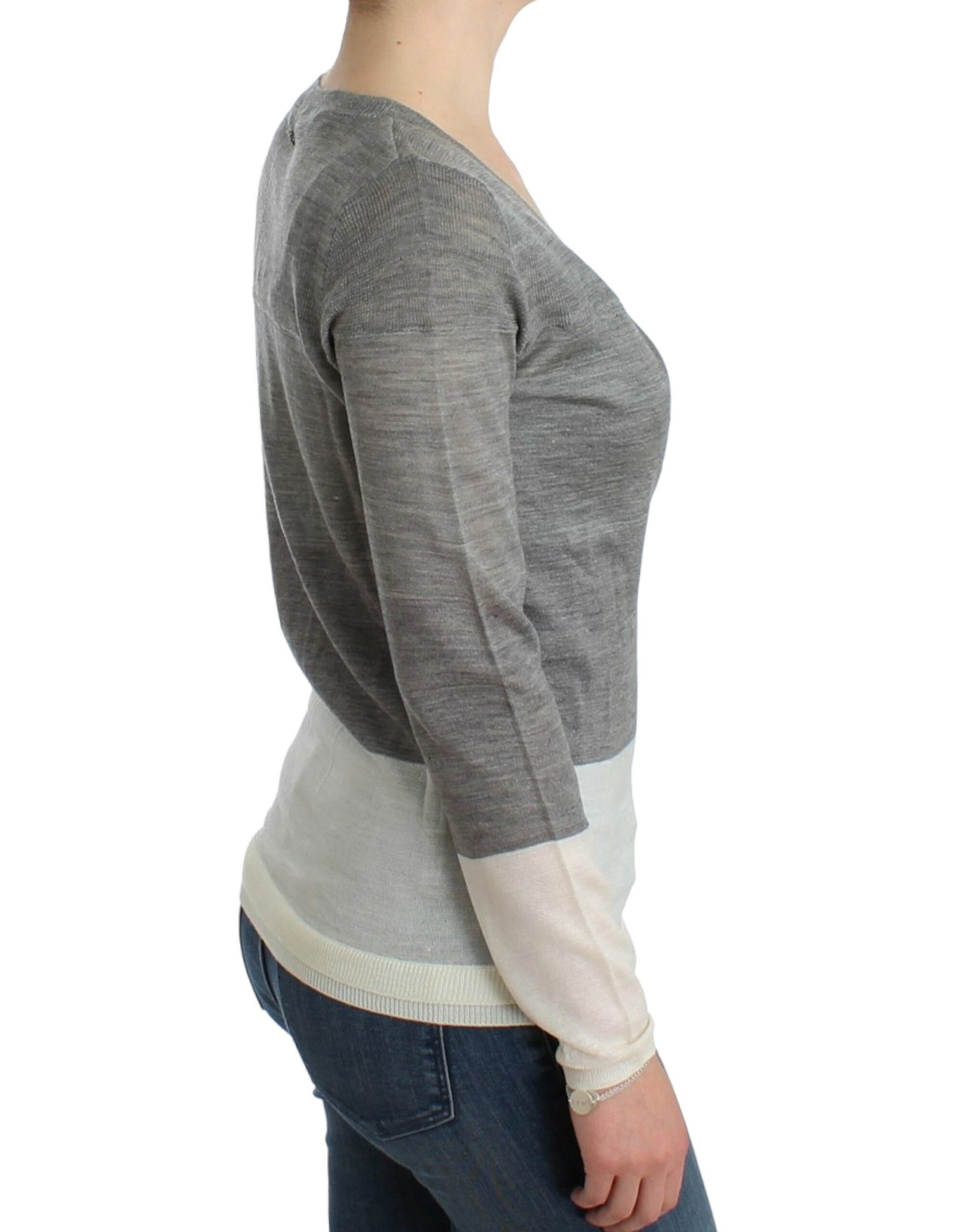Costume National Chic Gray Lightweight Cardigan - ACCEXO