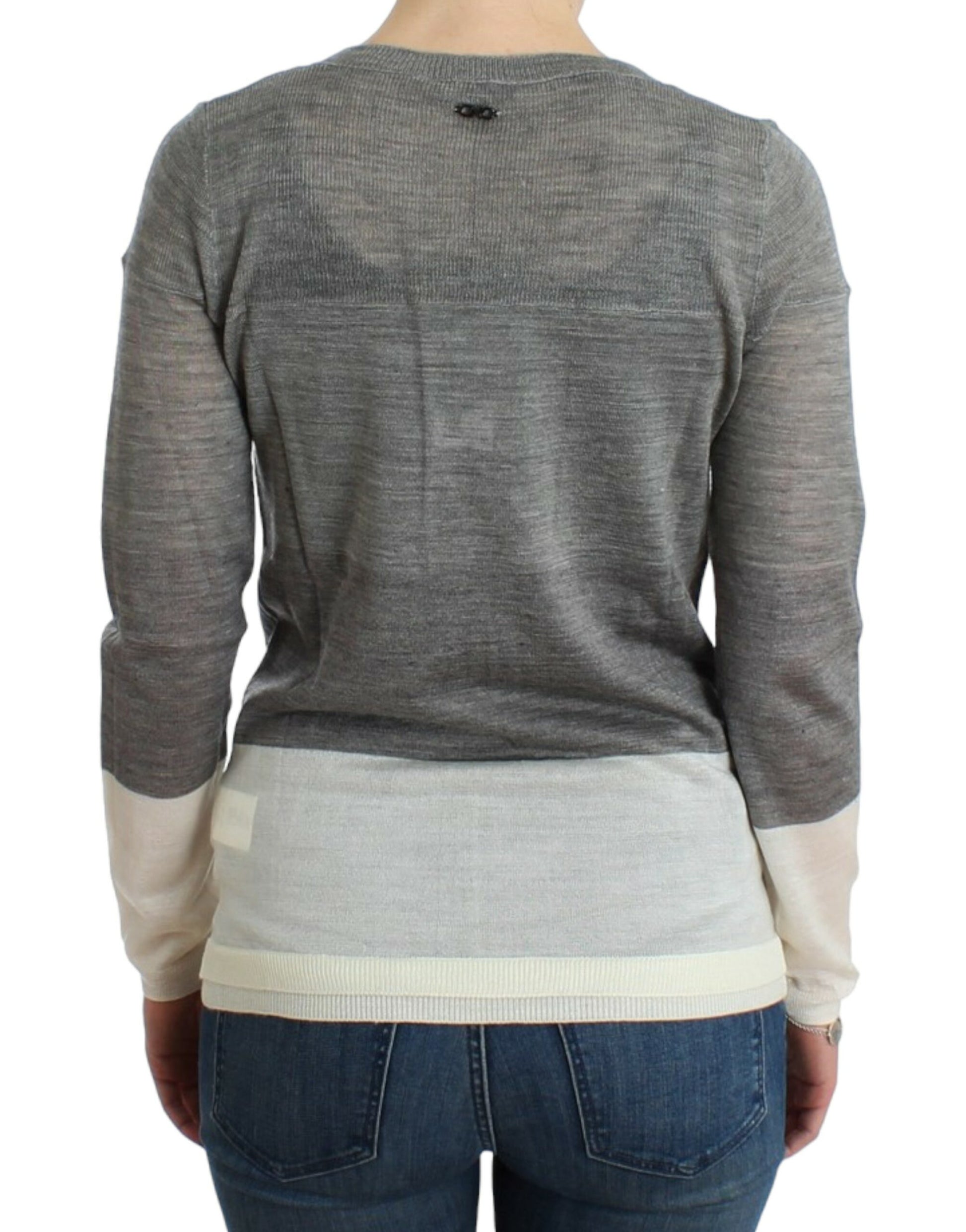 Costume National Chic Gray Lightweight Cardigan - ACCEXO