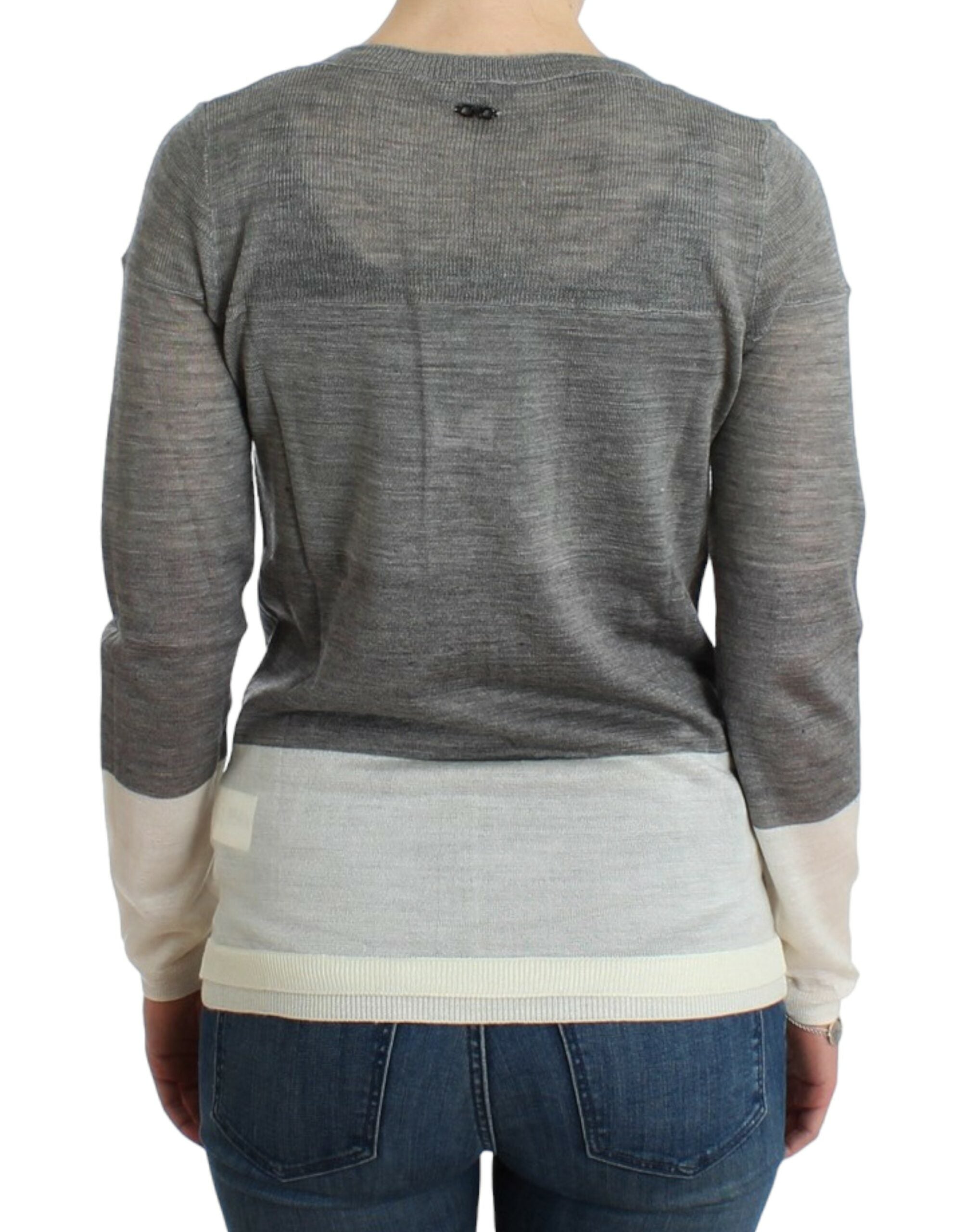 Costume National Chic Gray Lightweight Cardigan - ACCEXO