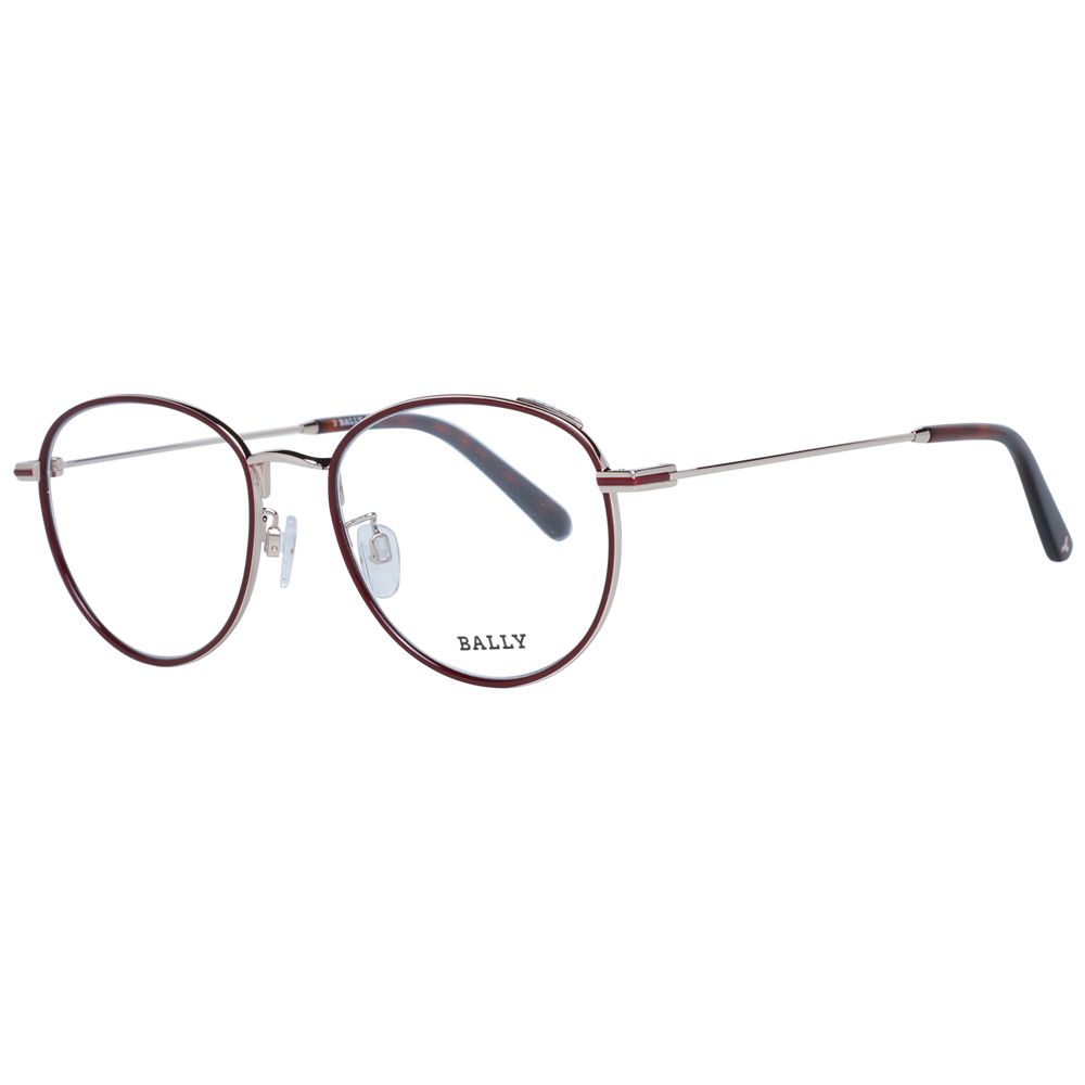 Bally Burgundy Unisex Optical Frames - ACCEXO