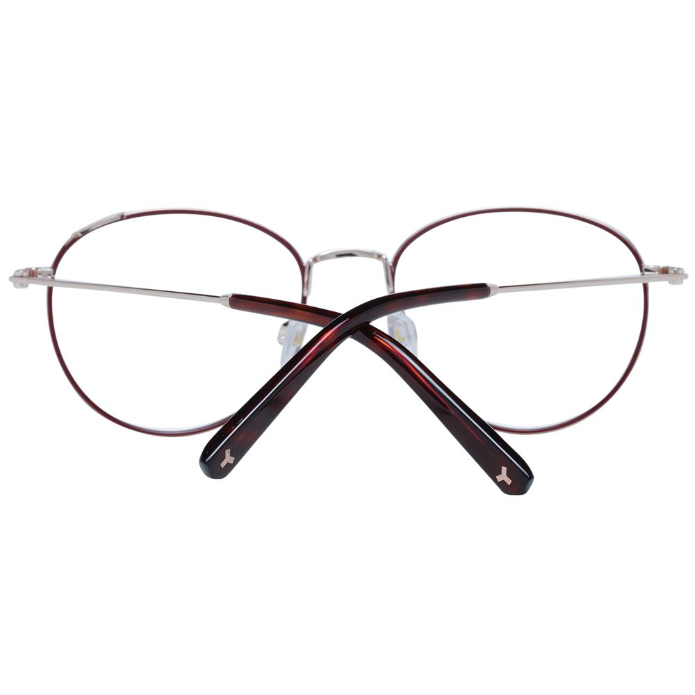 Bally Burgundy Unisex Optical Frames - ACCEXO