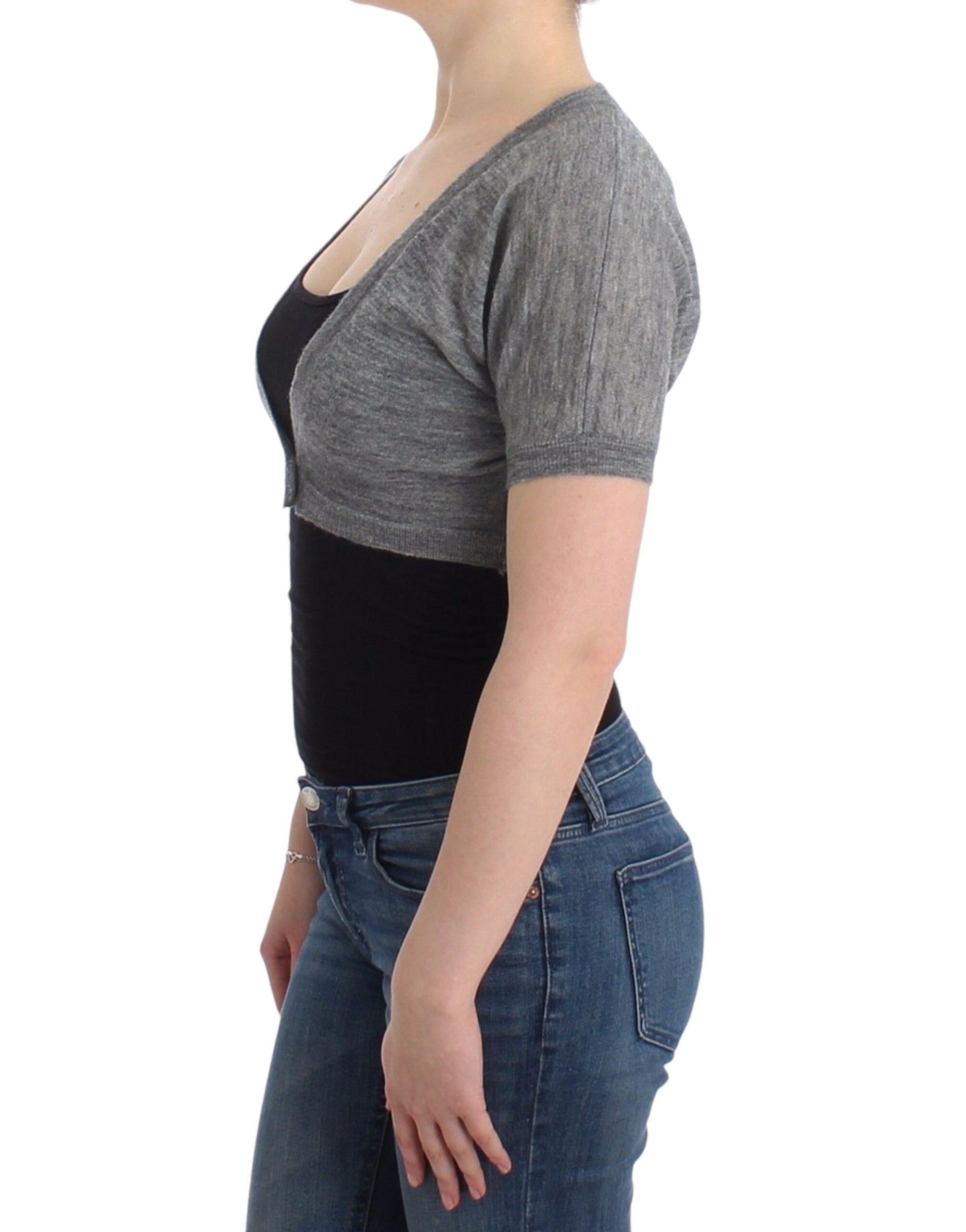 Ermanno Scervino Chic Alpaca Wool Blend Bolero - ACCEXO