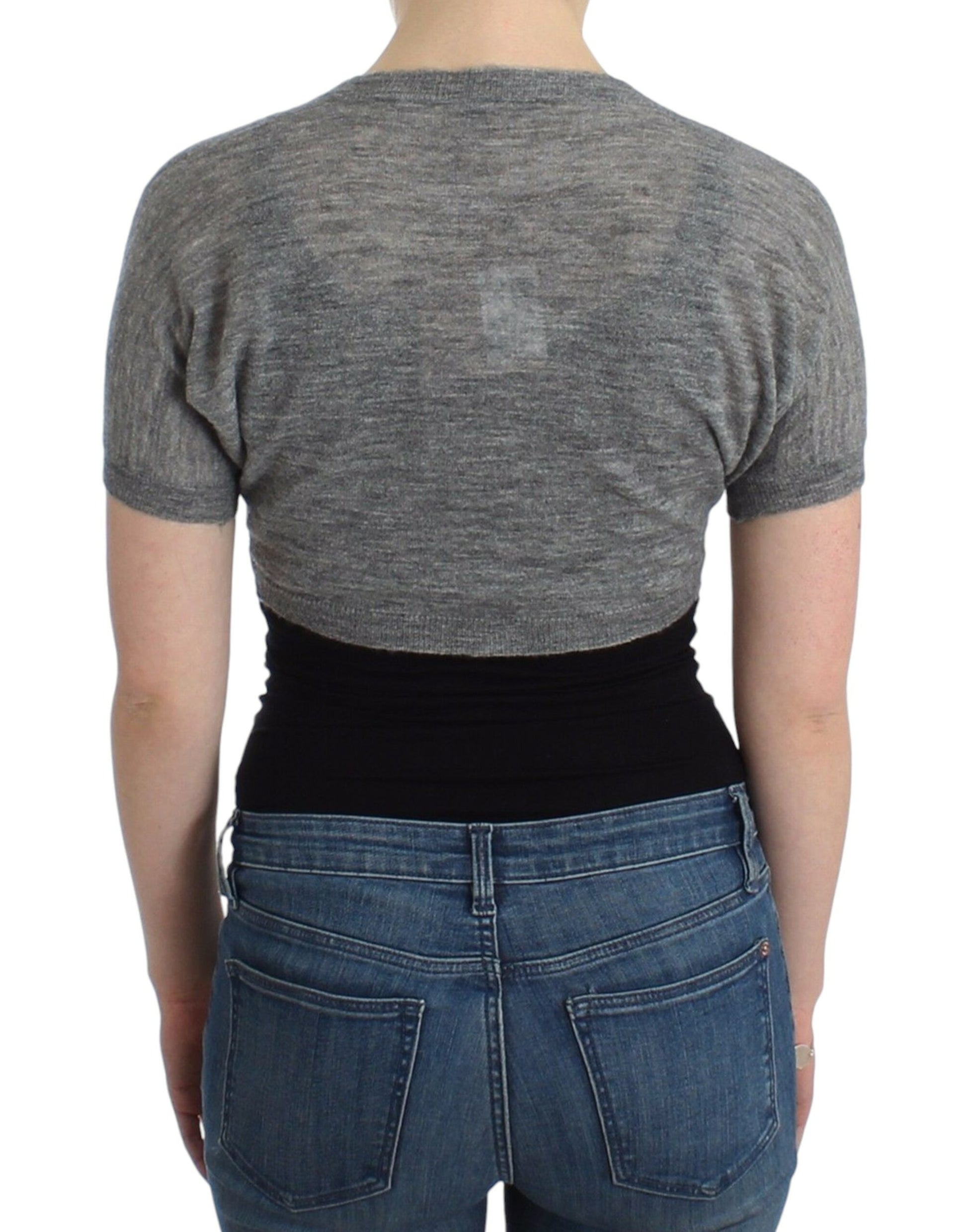 Ermanno Scervino Chic Alpaca Wool Blend Bolero - ACCEXO