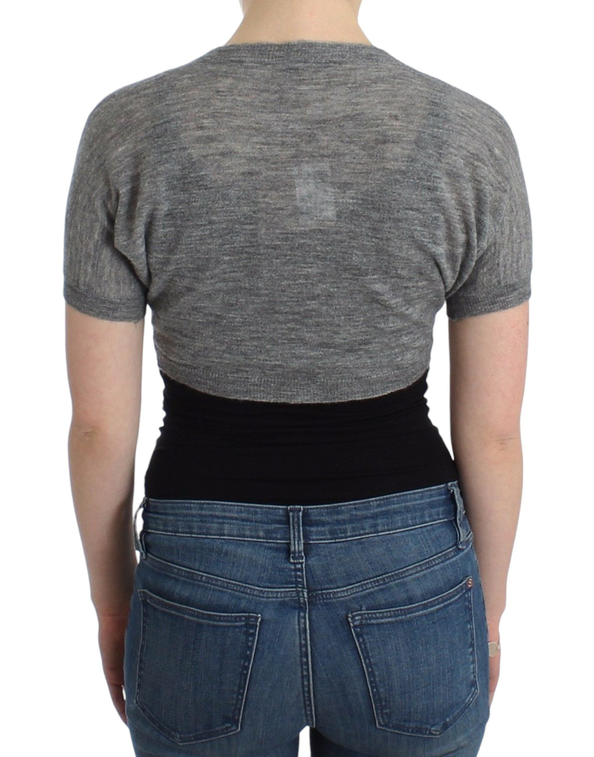 Ermanno Scervino Chic Alpaca Wool Blend Bolero - ACCEXO