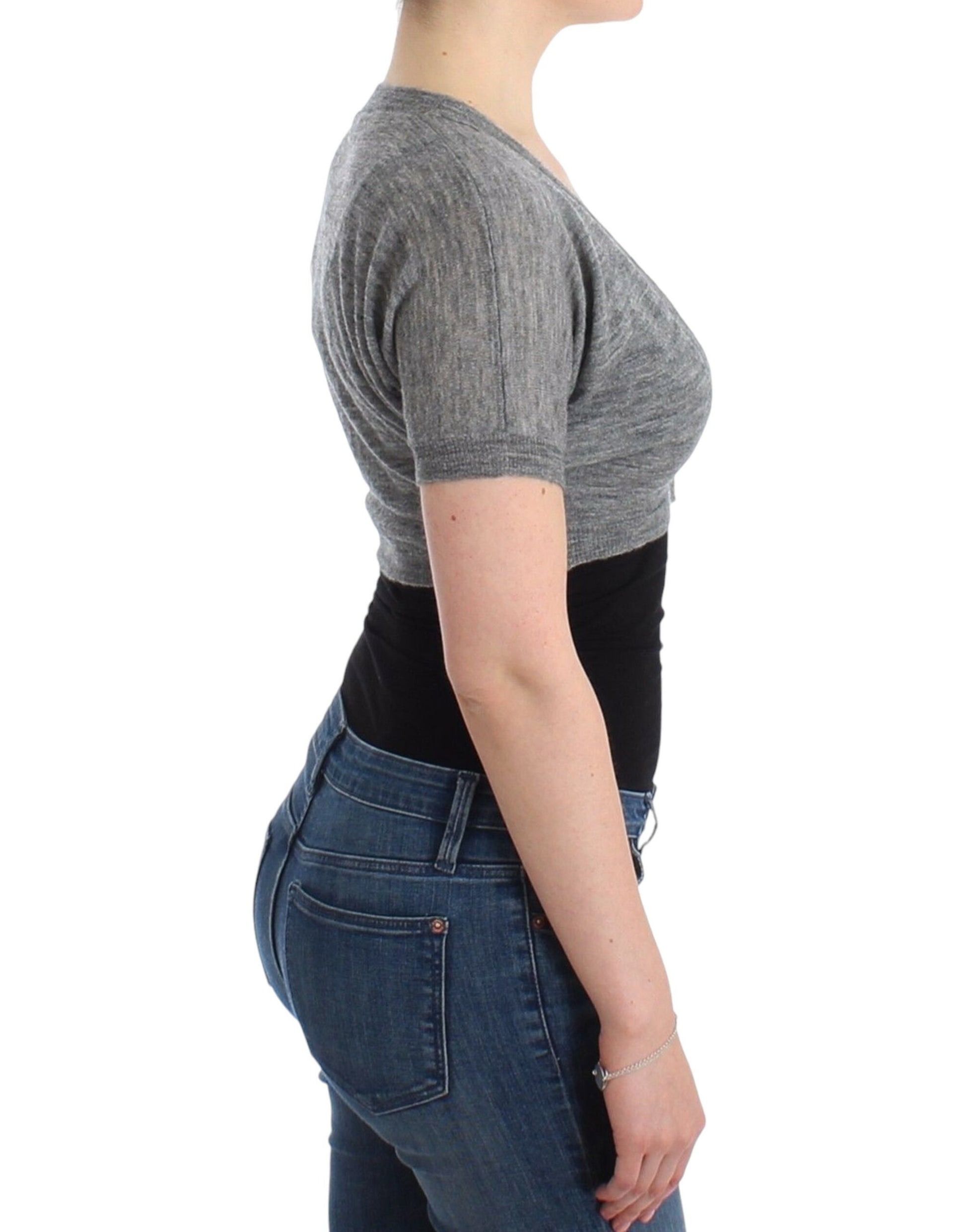 Ermanno Scervino Chic Alpaca Wool Blend Bolero - ACCEXO