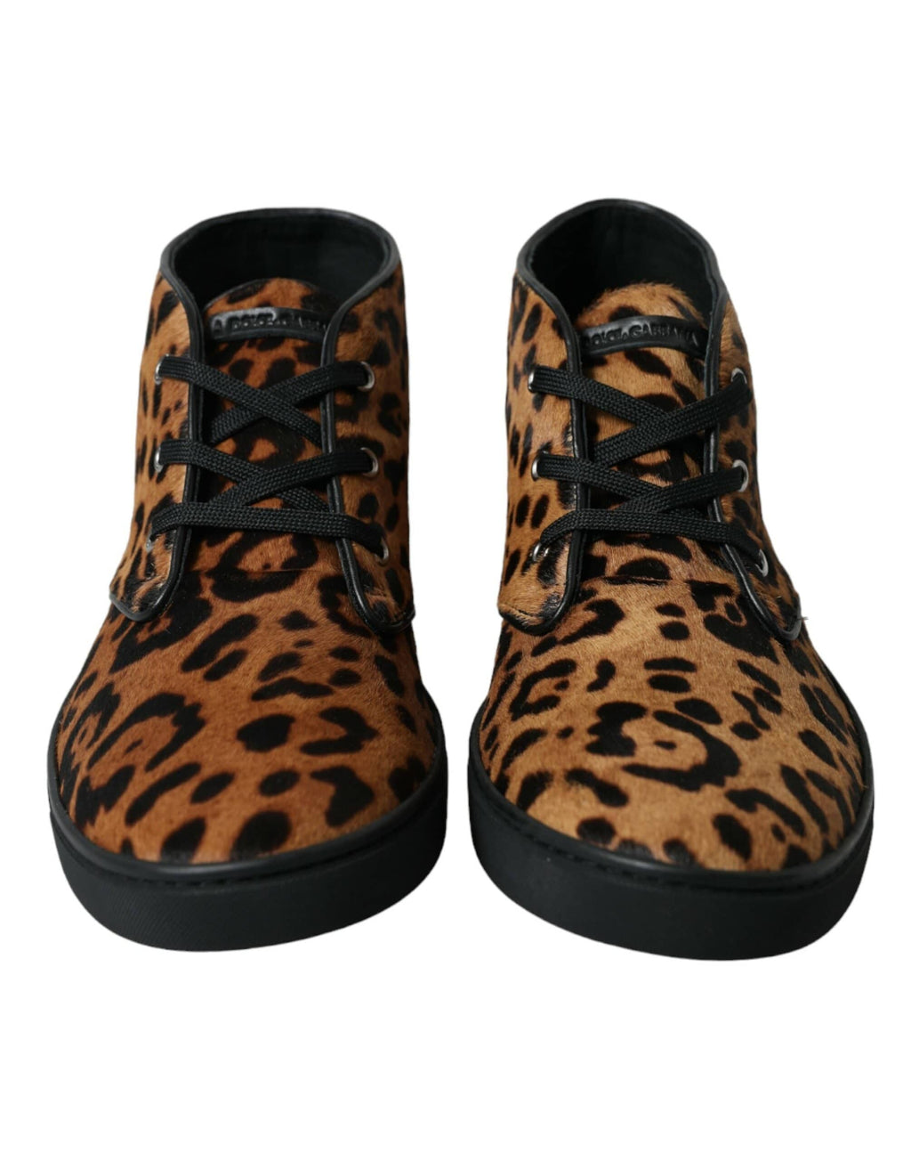 Dolce & Gabbana Elegant Leopard Print Mid-Top Sneakers - ACCEXO