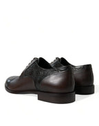 Dolce & Gabbana Elegant Brown Formal Derby Dress Shoes - ACCEXO