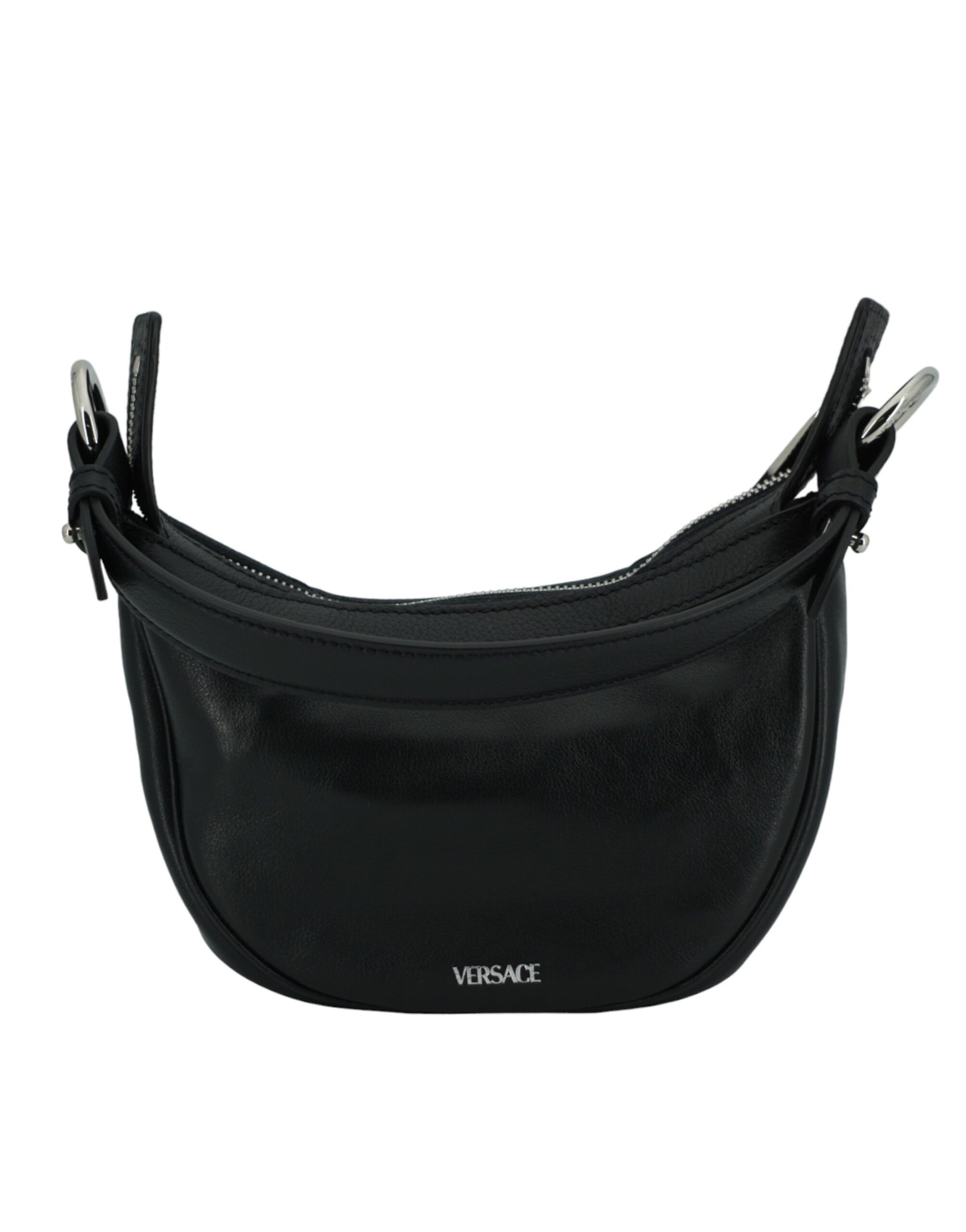 Versace Elegant Black Mini Hobo Shoulder Bag - ACCEXO