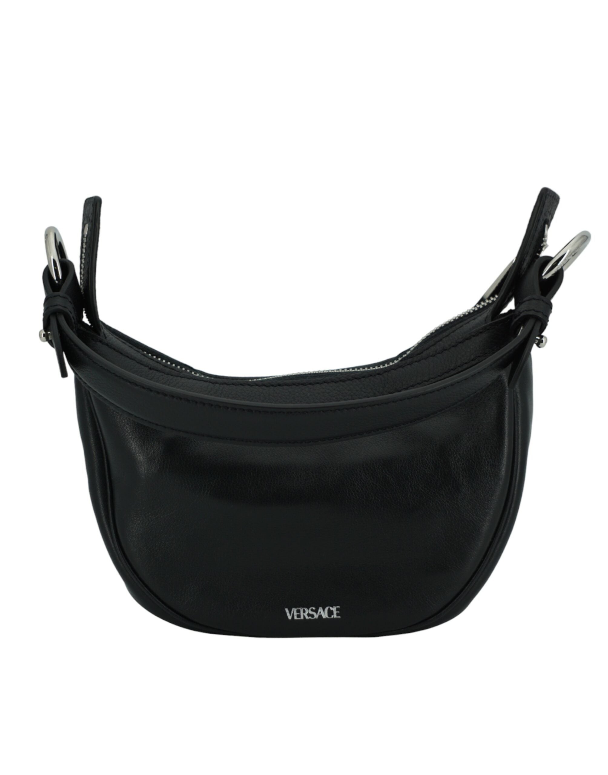 Versace Elegant Black Mini Hobo Shoulder Bag - ACCEXO