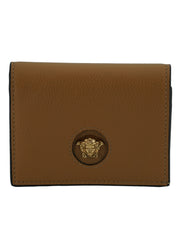 Versace Elegant Compact Leather Wallet in Brown - ACCEXO