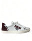 Dolce & Gabbana Exclusive White Bordeaux Low Top Sneakers - ACCEXO
