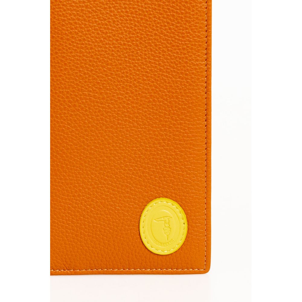 Trussardi Brown Leather Men Wallet - ACCEXO