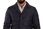 Dolce & Gabbana Elegant Dark Blue Silk Blend Jacket - ACCEXO