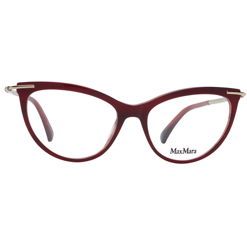 Max Mara Burgundy Women Optical Frames - ACCEXO