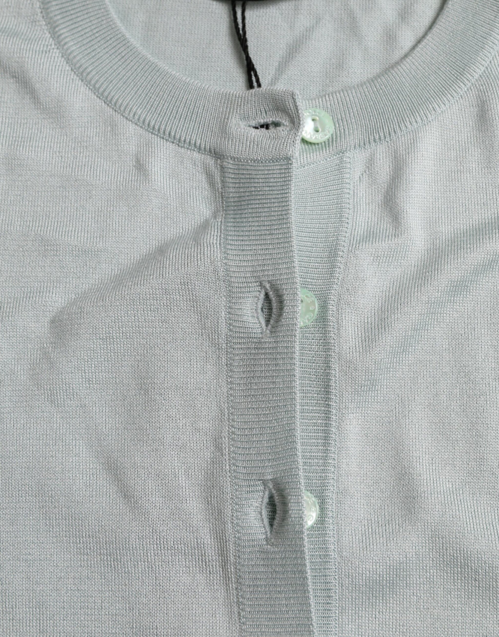 Dolce & Gabbana Elegant Light Blue Silk Cardigan - ACCEXO