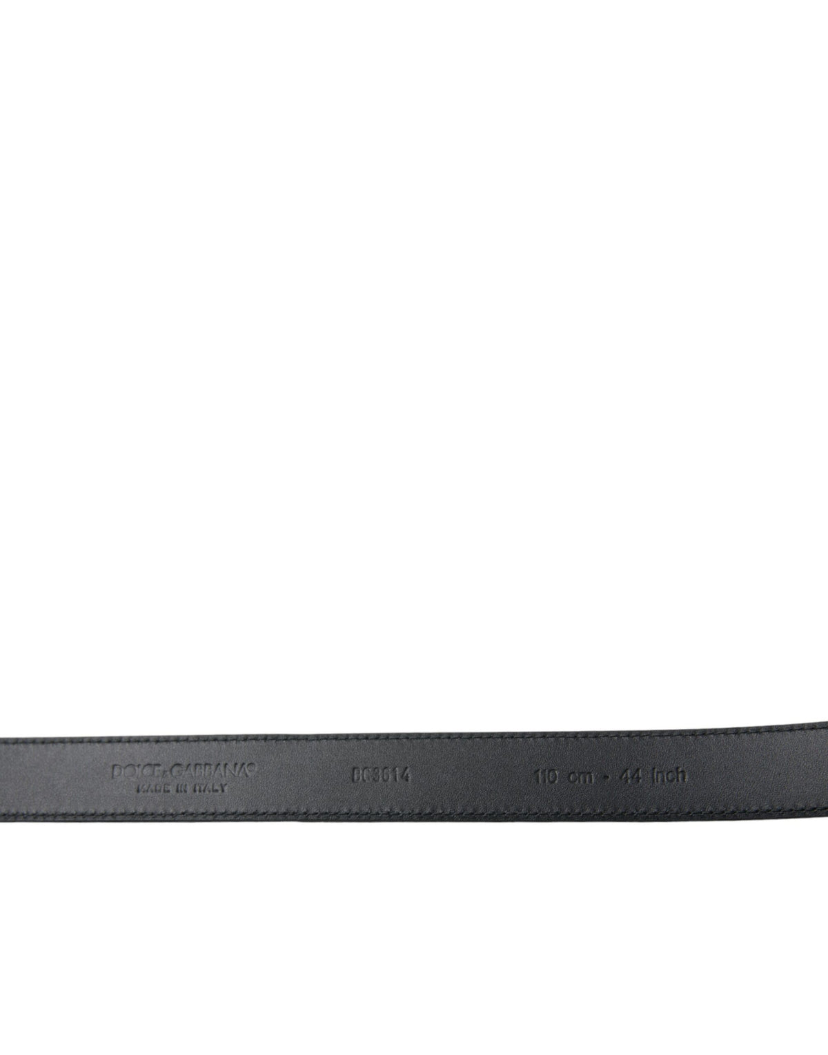 Dolce & Gabbana Black Suede Leather Gold Metal Buckle Belt
