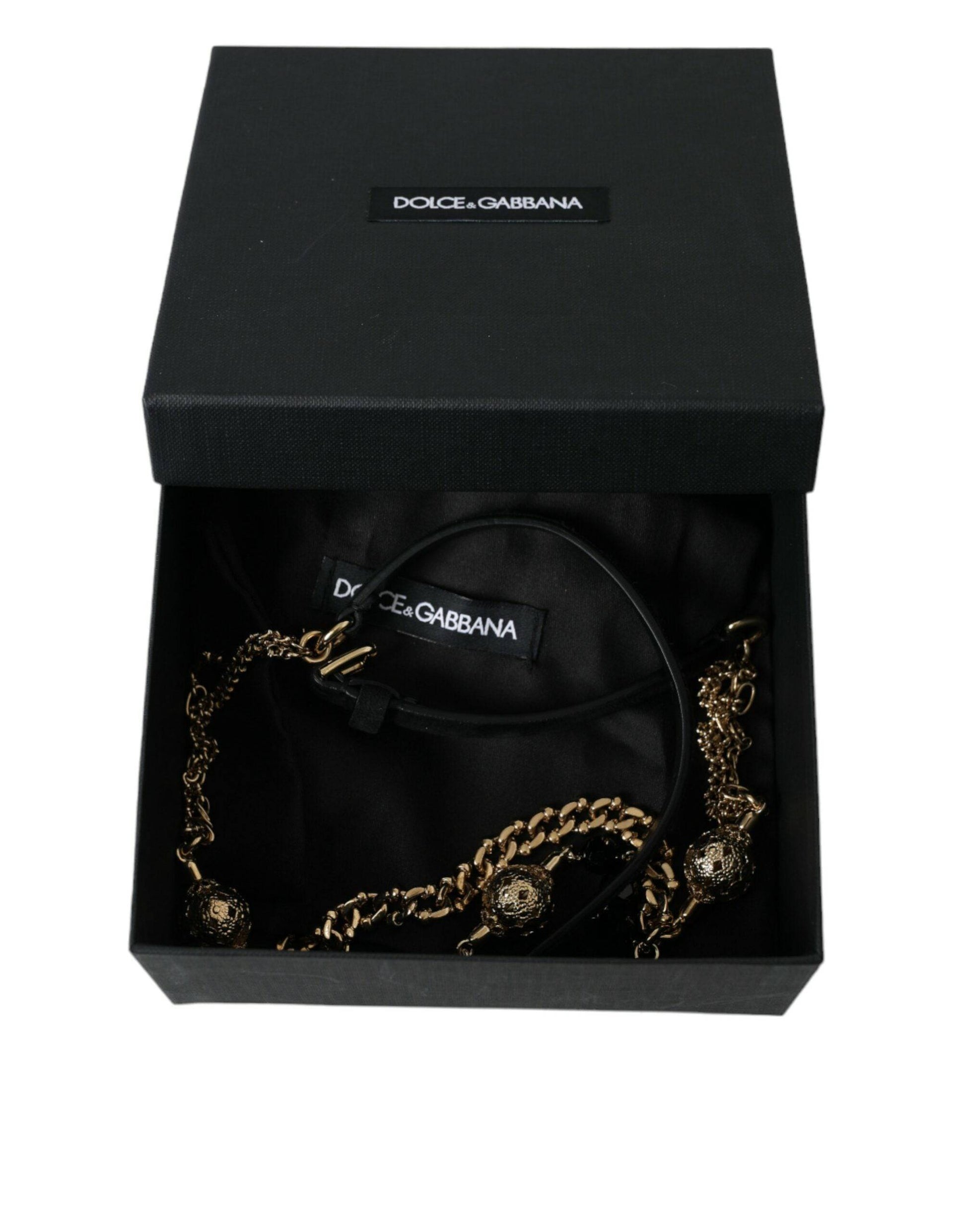 Dolce & Gabbana Elegant Crystal Bounce Leather Waist Belt - ACCEXO