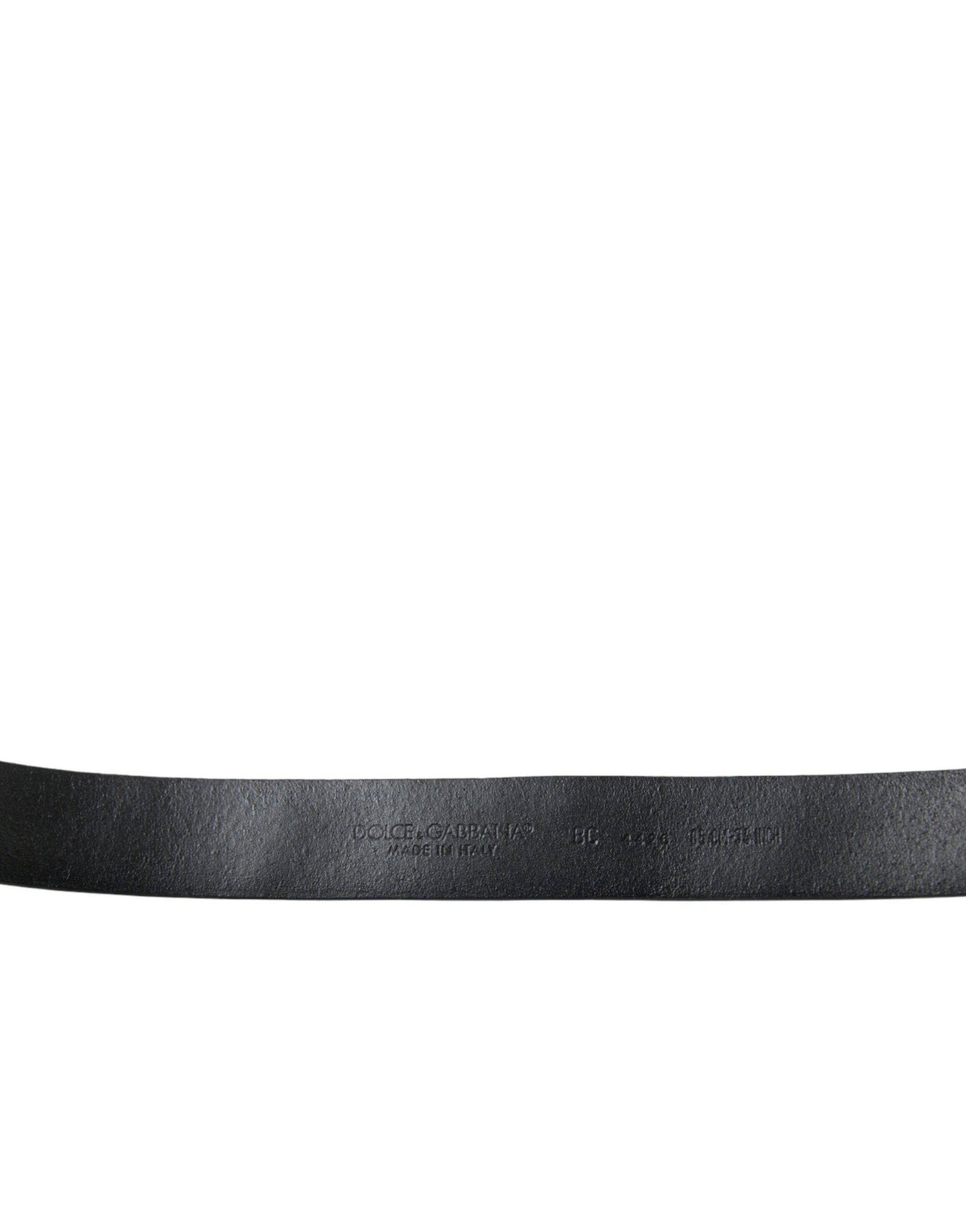 Dolce & Gabbana Engraved Logo Leather Waist Belt - ACCEXO