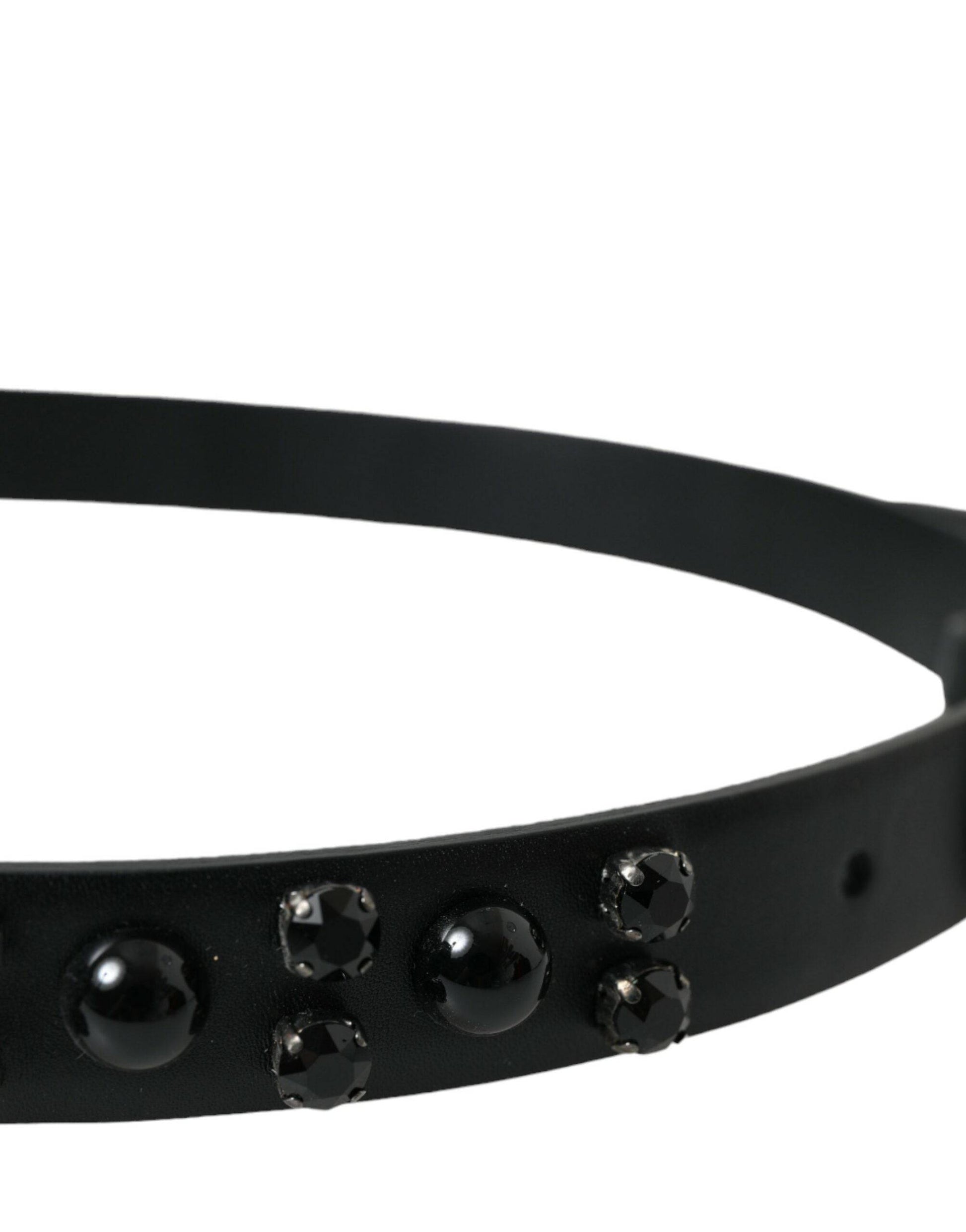 Dolce & Gabbana Engraved Logo Leather Waist Belt - ACCEXO