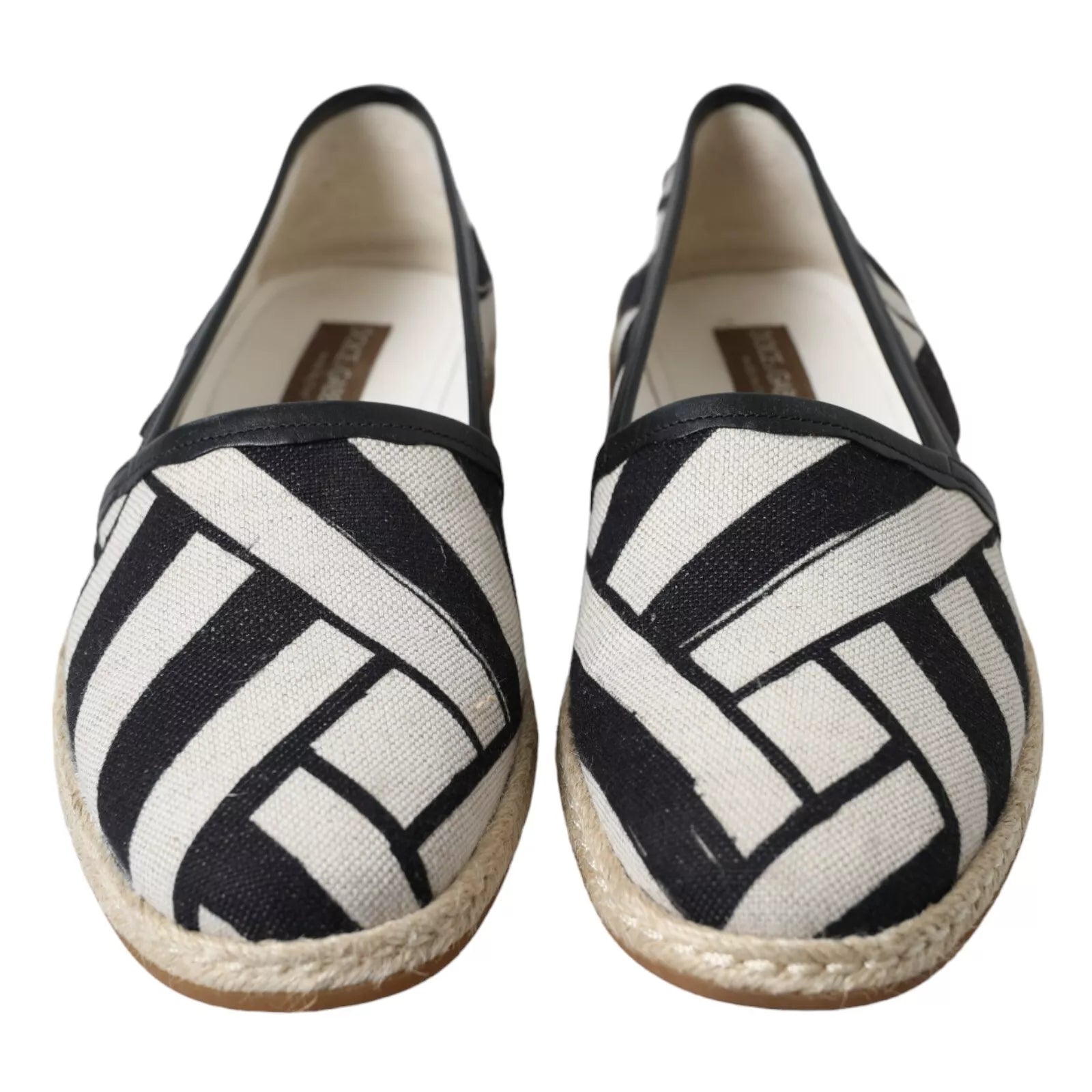 Dolce & Gabbana Elegant Striped Leather Espadrilles - ACCEXO