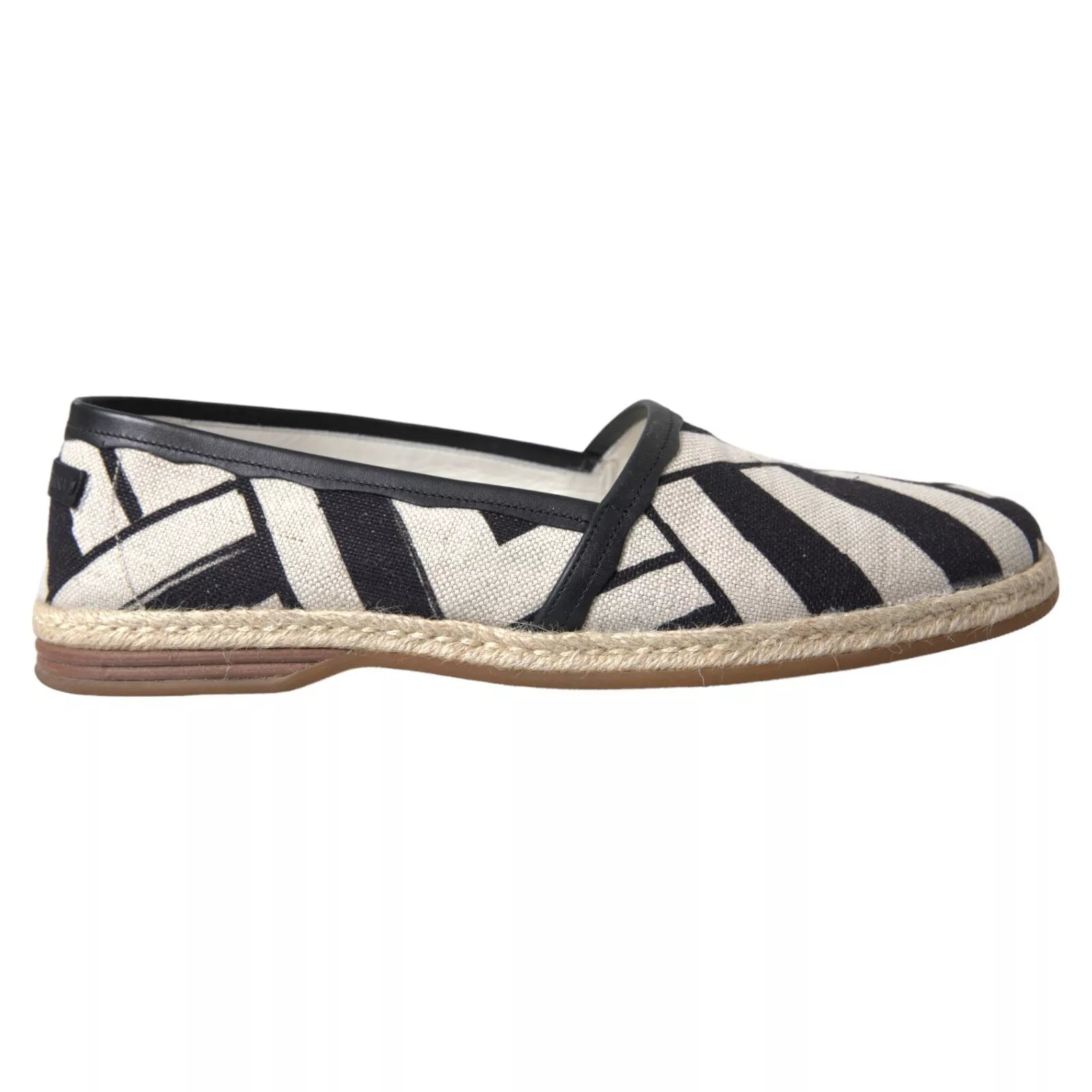 Dolce & Gabbana Elegant Striped Leather Espadrilles - ACCEXO