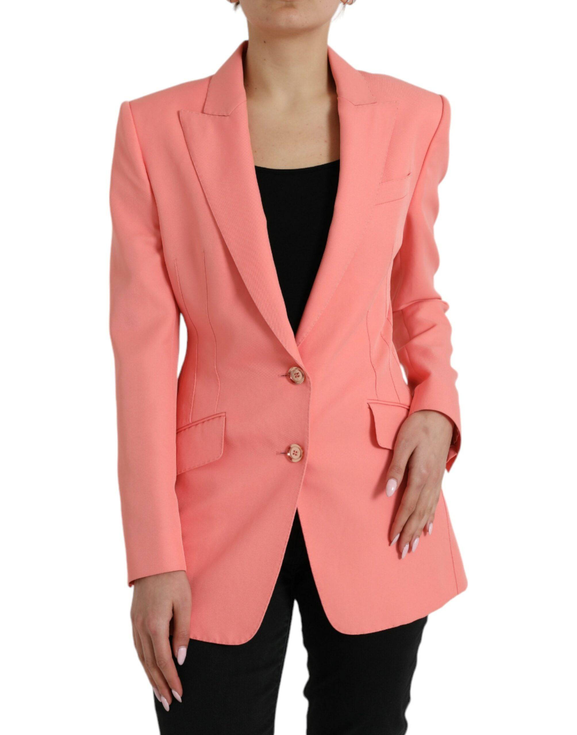 Dolce & Gabbana Chic Pink Peak Lapel Blazer - ACCEXO Main image